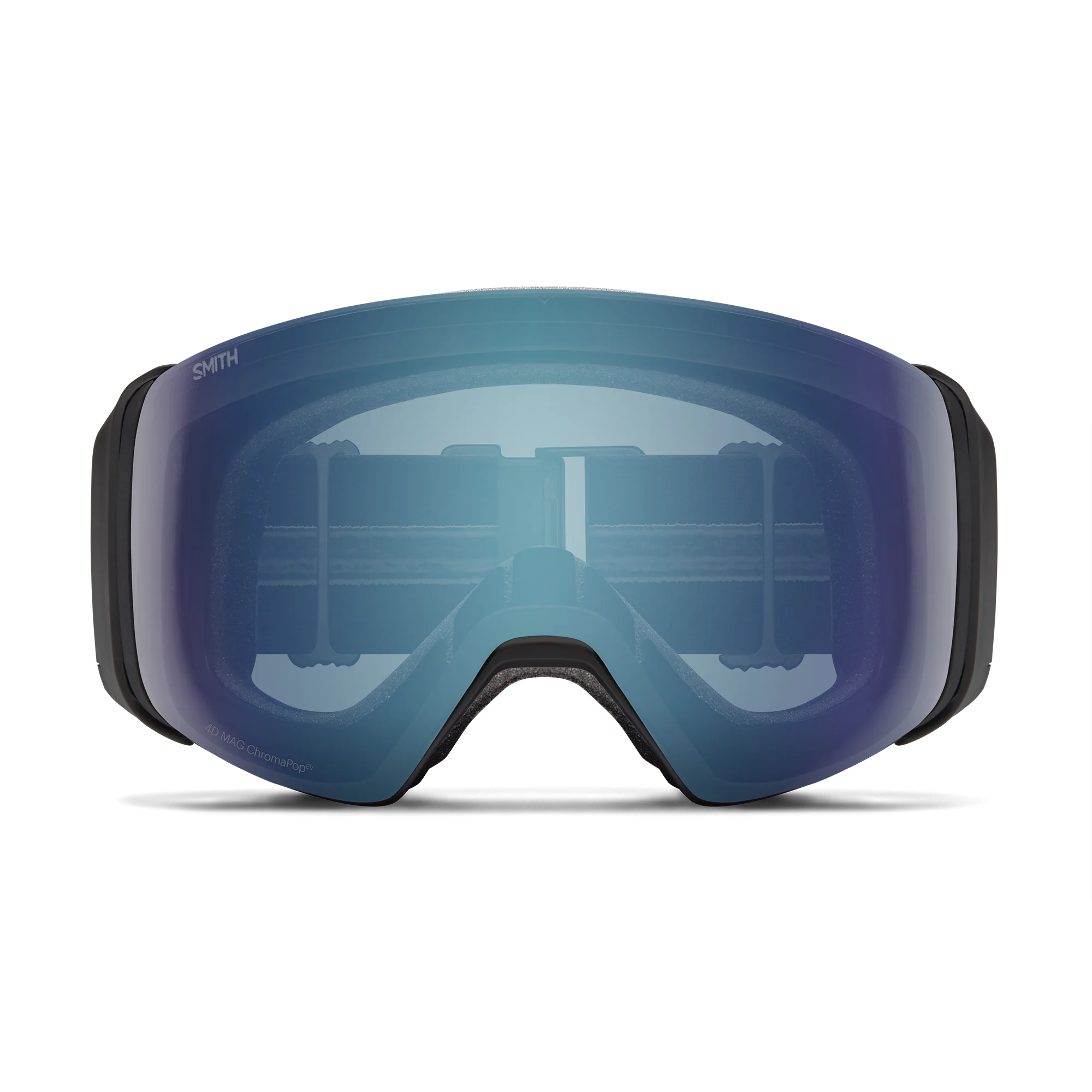 Masque de ski Smith - 4D MAG - Noir - ChromaPop Everyday Blue Mirror 2