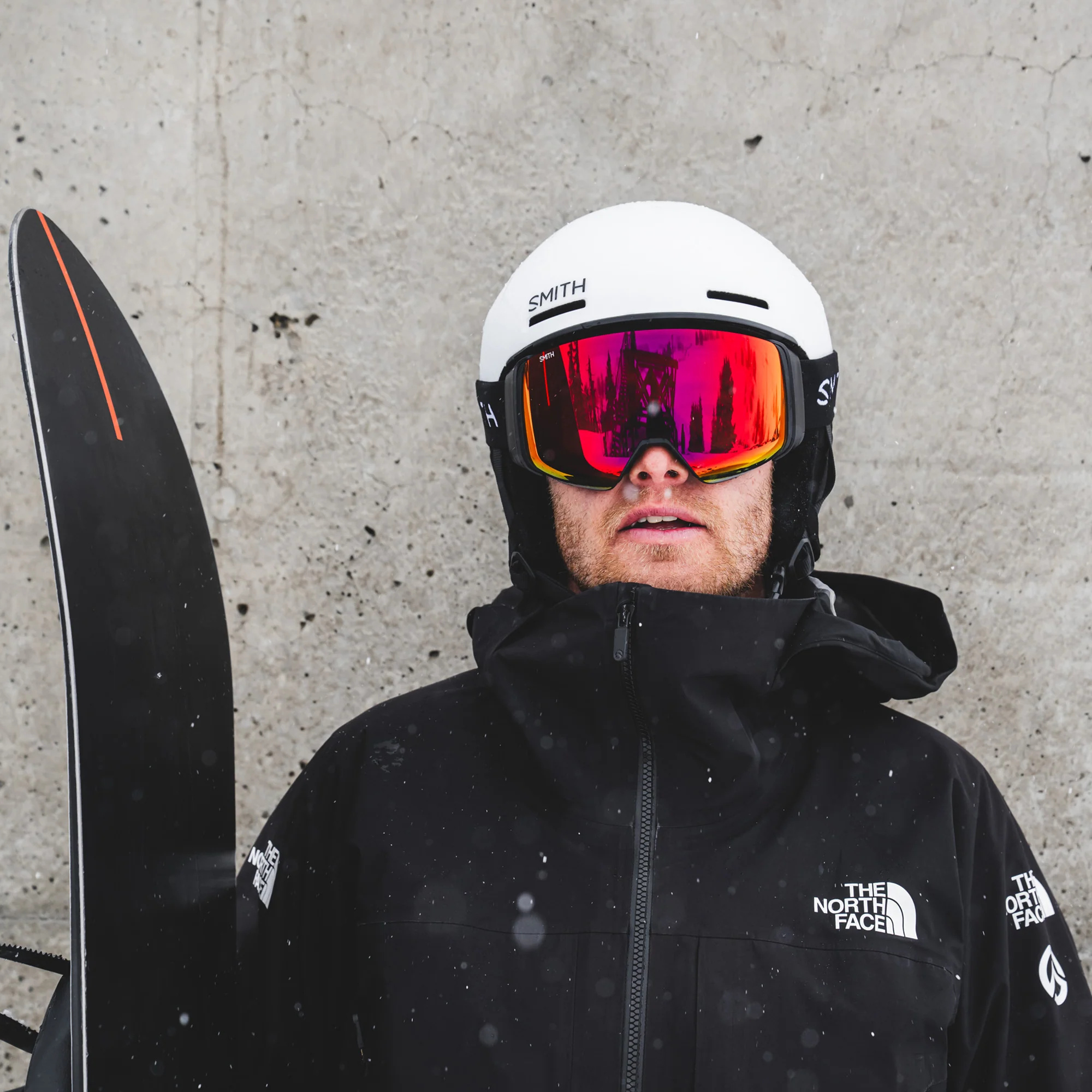 Masque de ski Smith - 4D MAG - Noir - ChromaPop Everyday Red Mirror 3