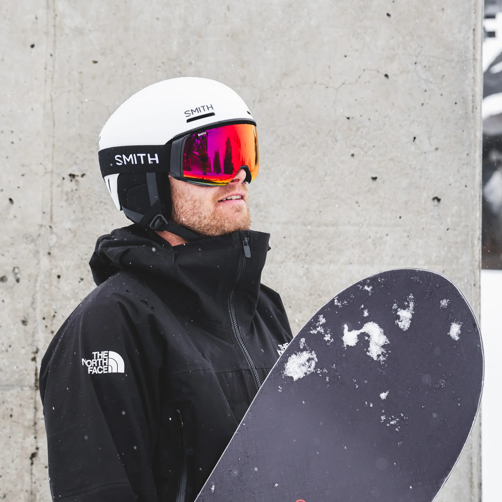 Masque de ski Smith - 4D MAG - Noir - ChromaPop Everyday Red Mirror 4