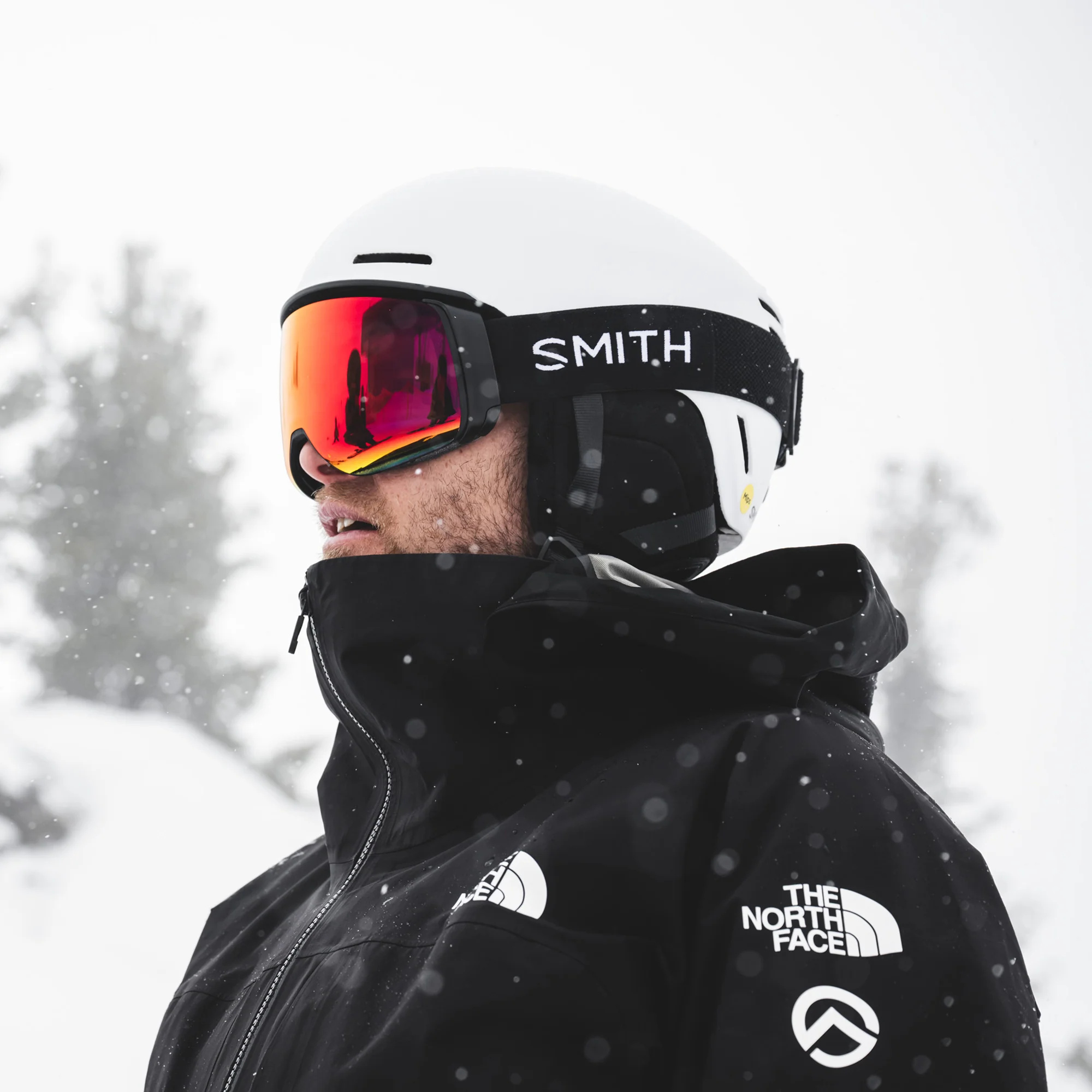 Masque de ski Smith - 4D MAG - Noir - ChromaPop Everyday Red Mirror 5