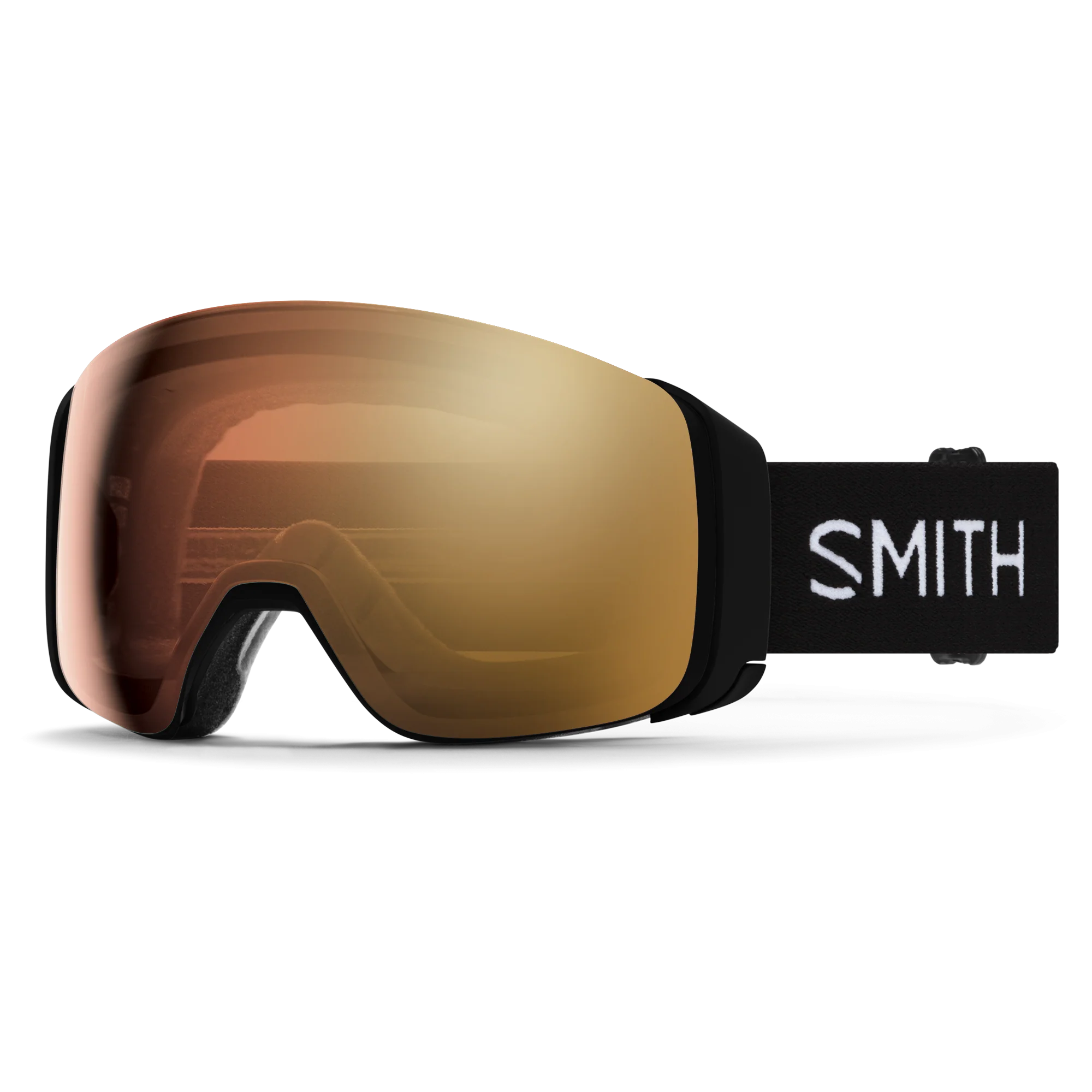 Masque de ski Smith - 4D MAG - Noir - ChromaPop Pro Photochromic Gold Mirror