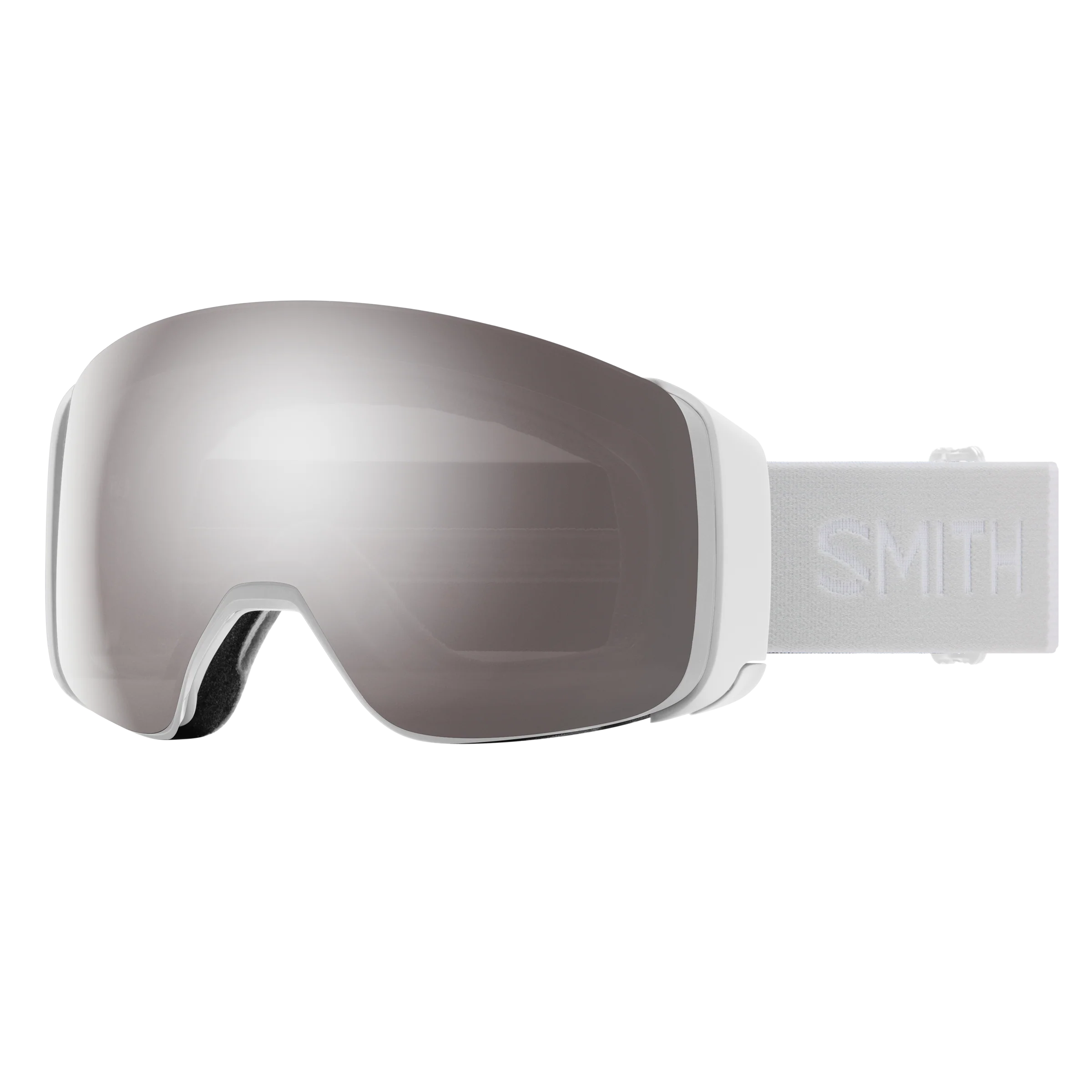 Masque de ski Smith - 4D MAG - Blanc Vapor - ChromaPop Sun Platinum Mirror