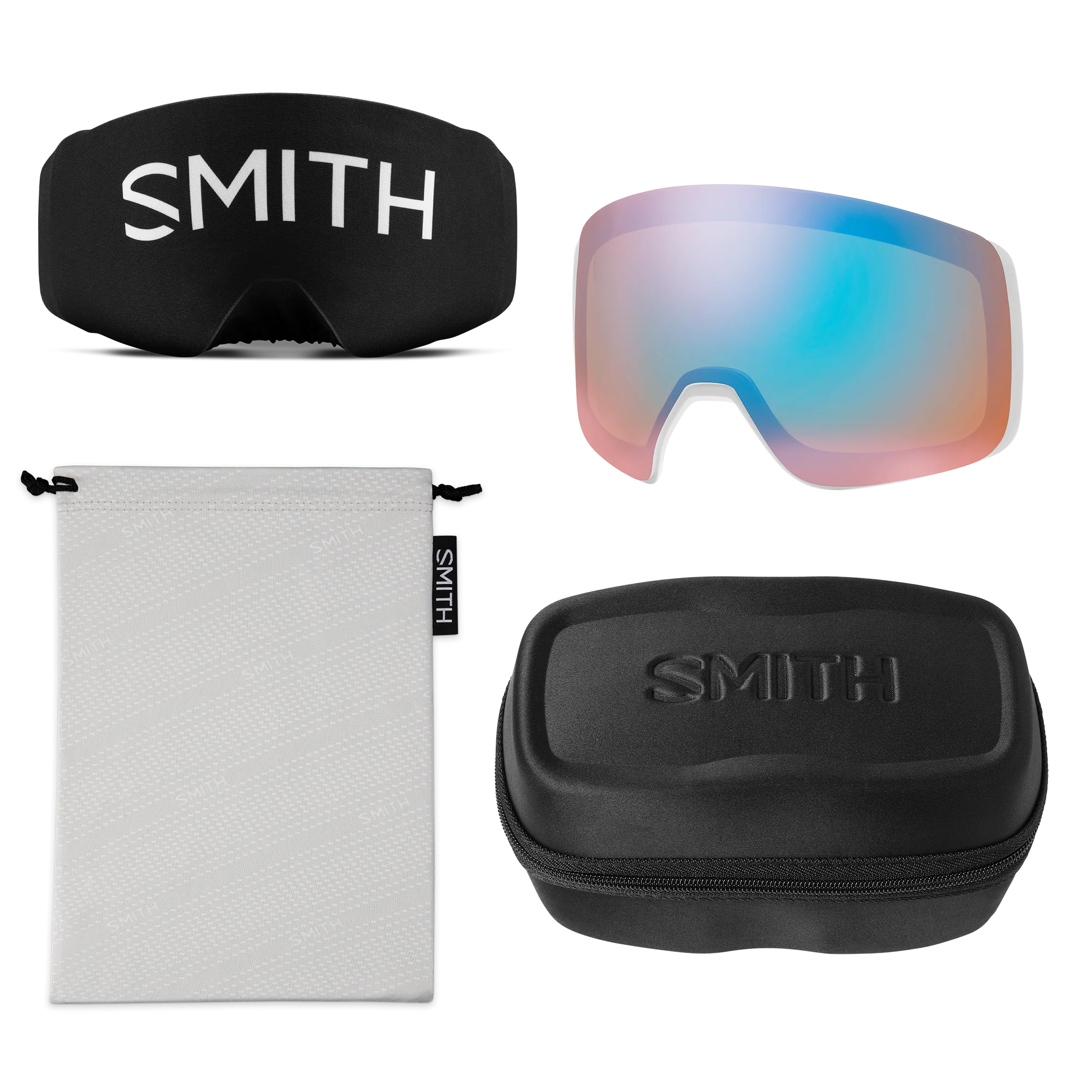 Masque de ski Smith - 4D MAG - Mist - ChromaPop Everyday Blue Mirror 5