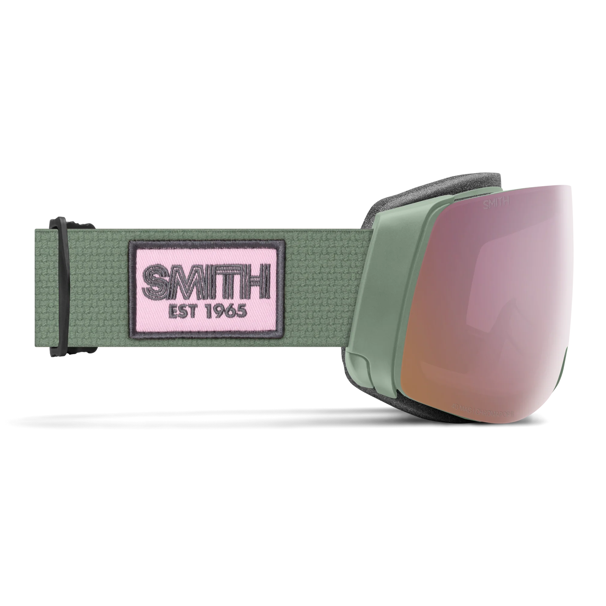 Masque de ski Smith - 4D MAG - Olive Warm Steel - ChromaPop Everyday Rose Gold Mirror 3