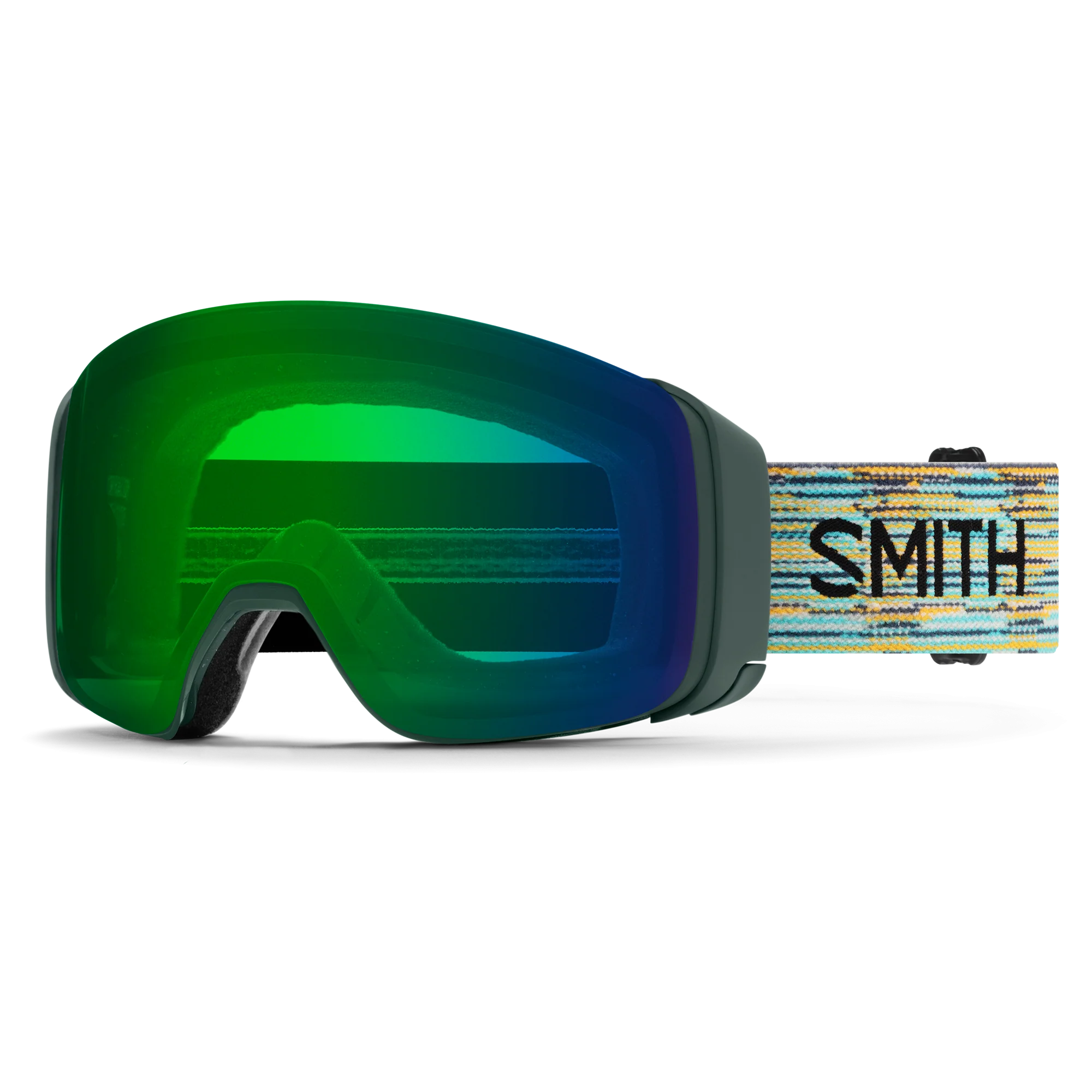 Masque de ski Smith - 4D MAG - Émeraude ReNU recyclé - ChromaPop Everyday Green Mirror