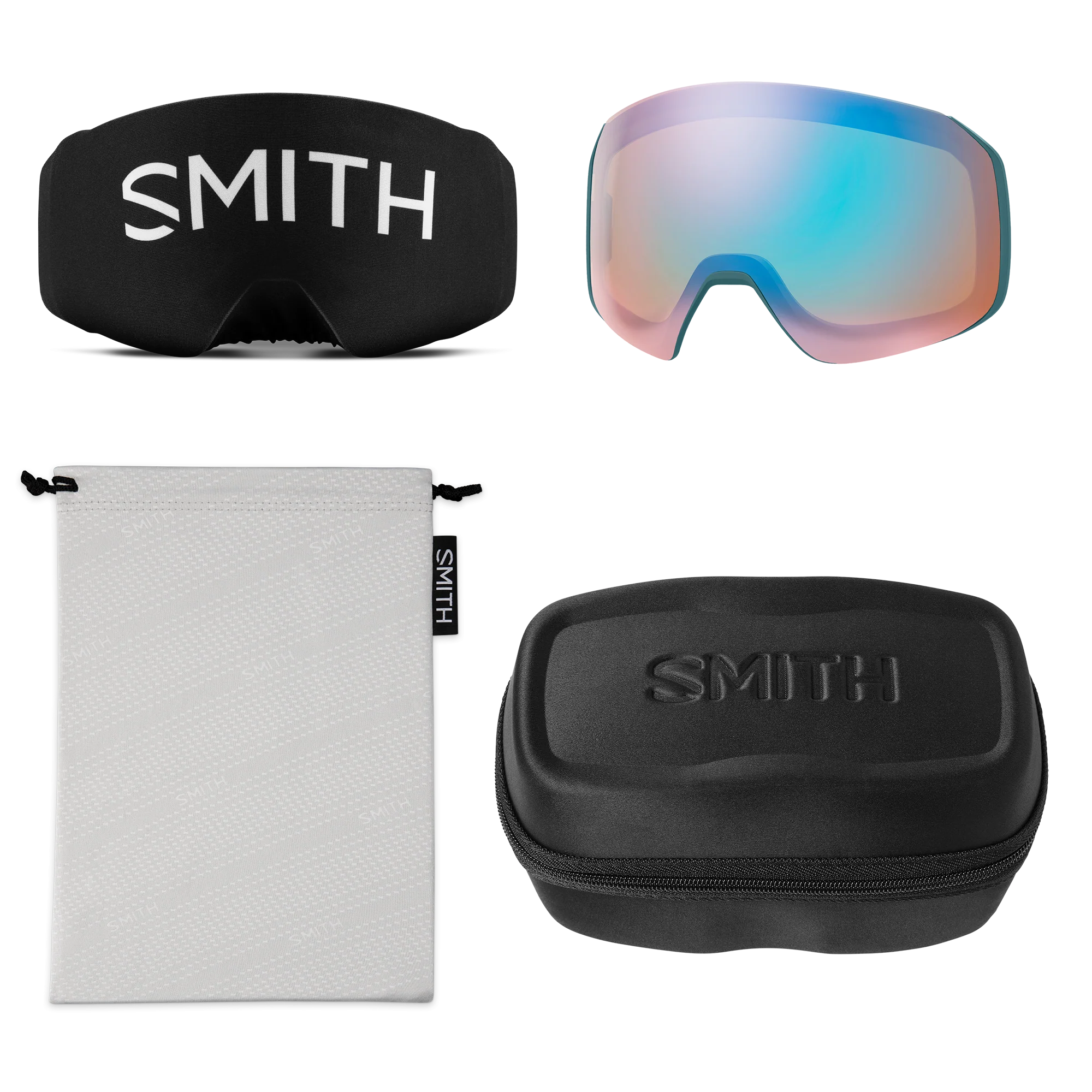 Masque de ski Smith - 4D MAG S - Cenote - ChromaPop Sun Green Mirror 5