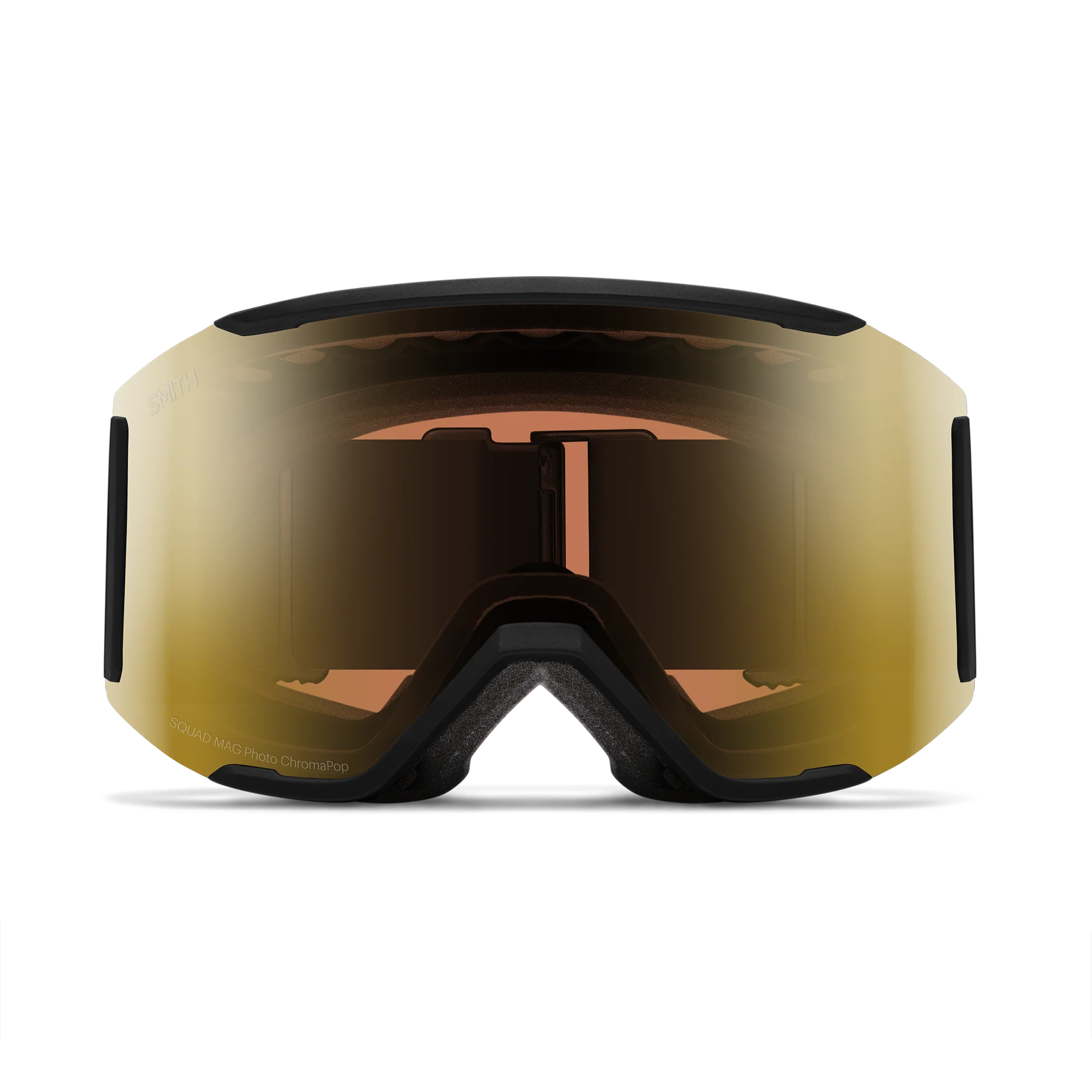 Masque de ski Smith - Squad MAG - Noir - ChromaPop Pro Photochromic Gold Mirror 2