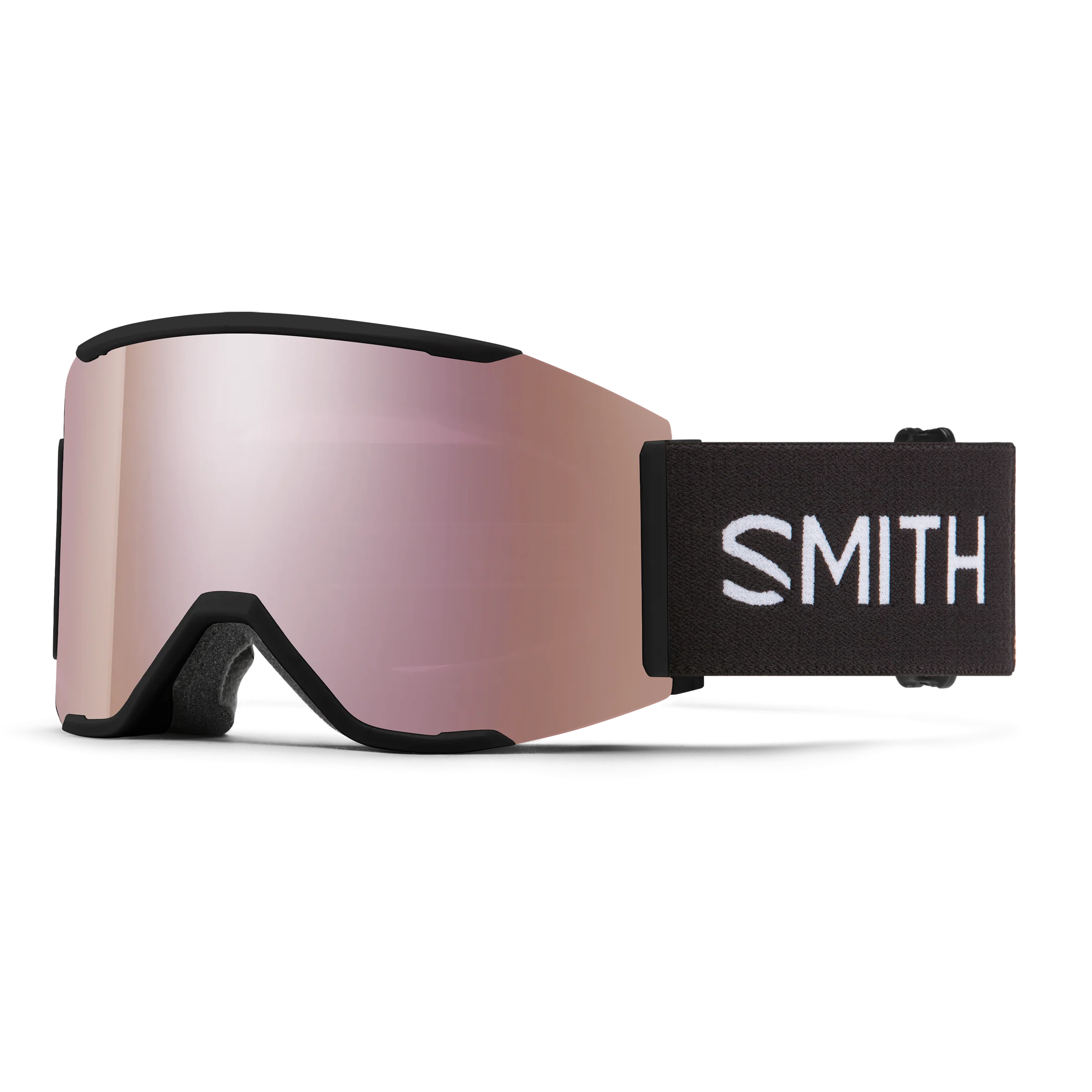 Masque de ski Smith - Squad MAG - Noir - ChromaPop Everyday Rose Gold Mirror