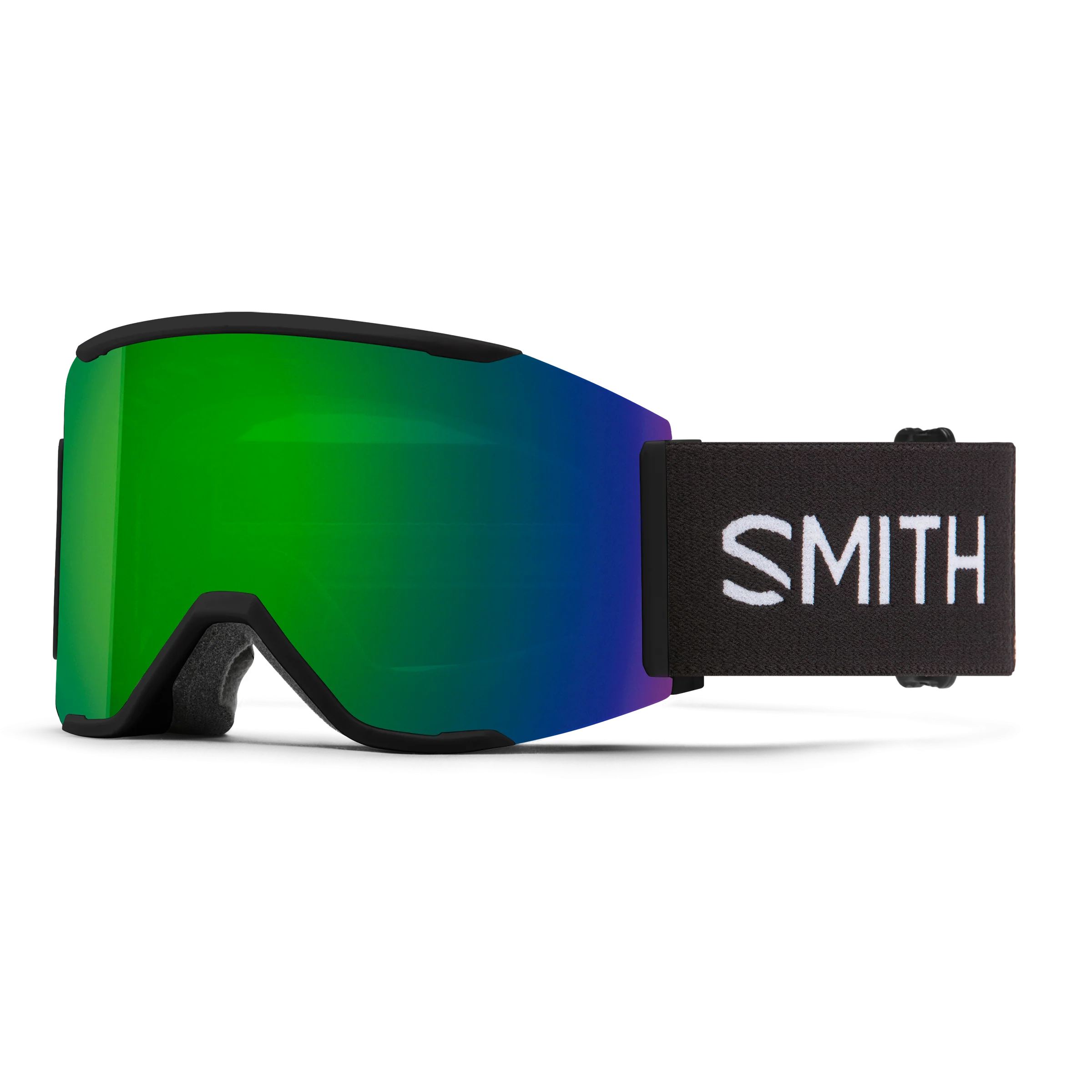 Masque de ski Smith - Squad MAG - Noir - ChromaPop Sun Green Mirror