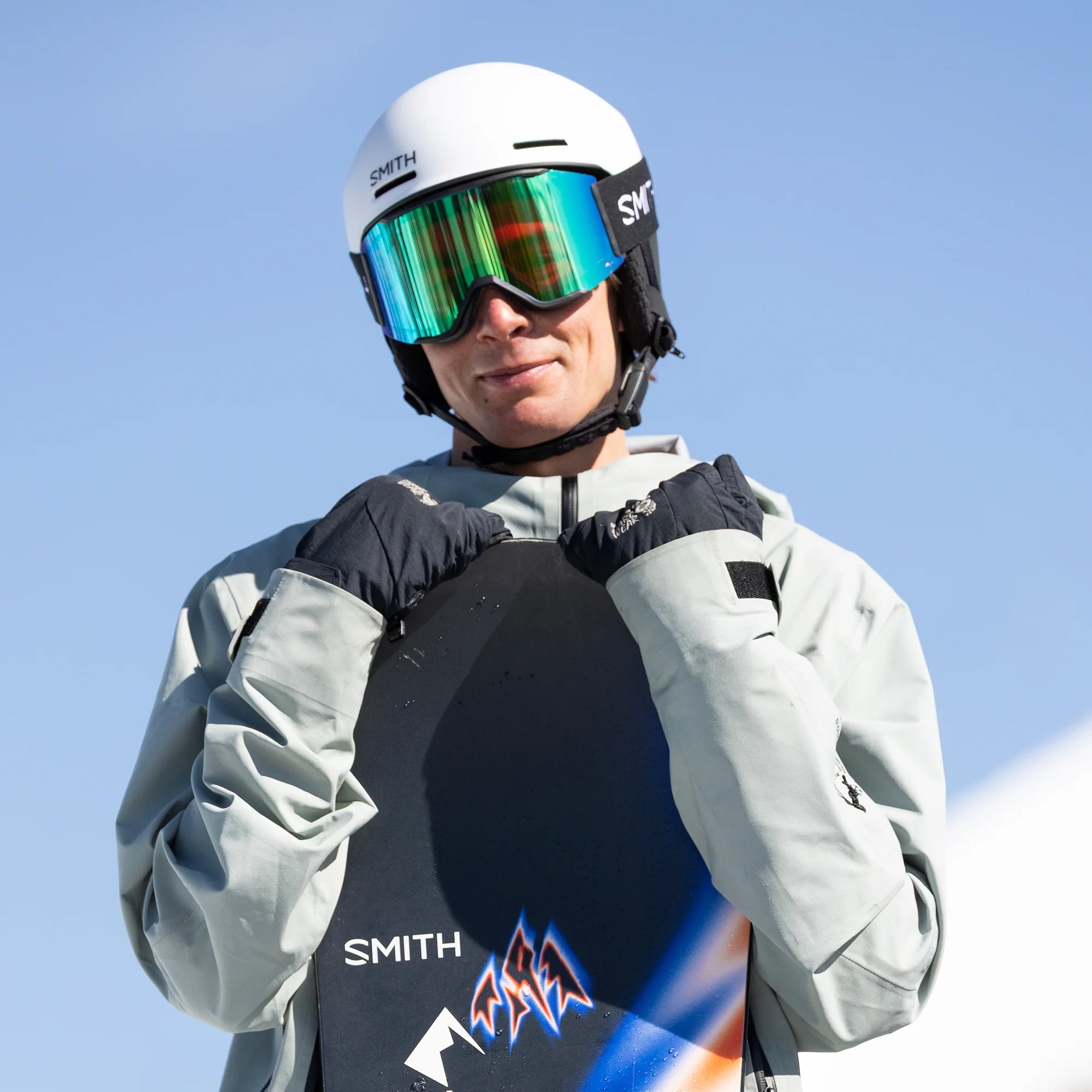 Masque de ski Smith - Squad MAG - Noir - ChromaPop Sun Green Mirror 4
