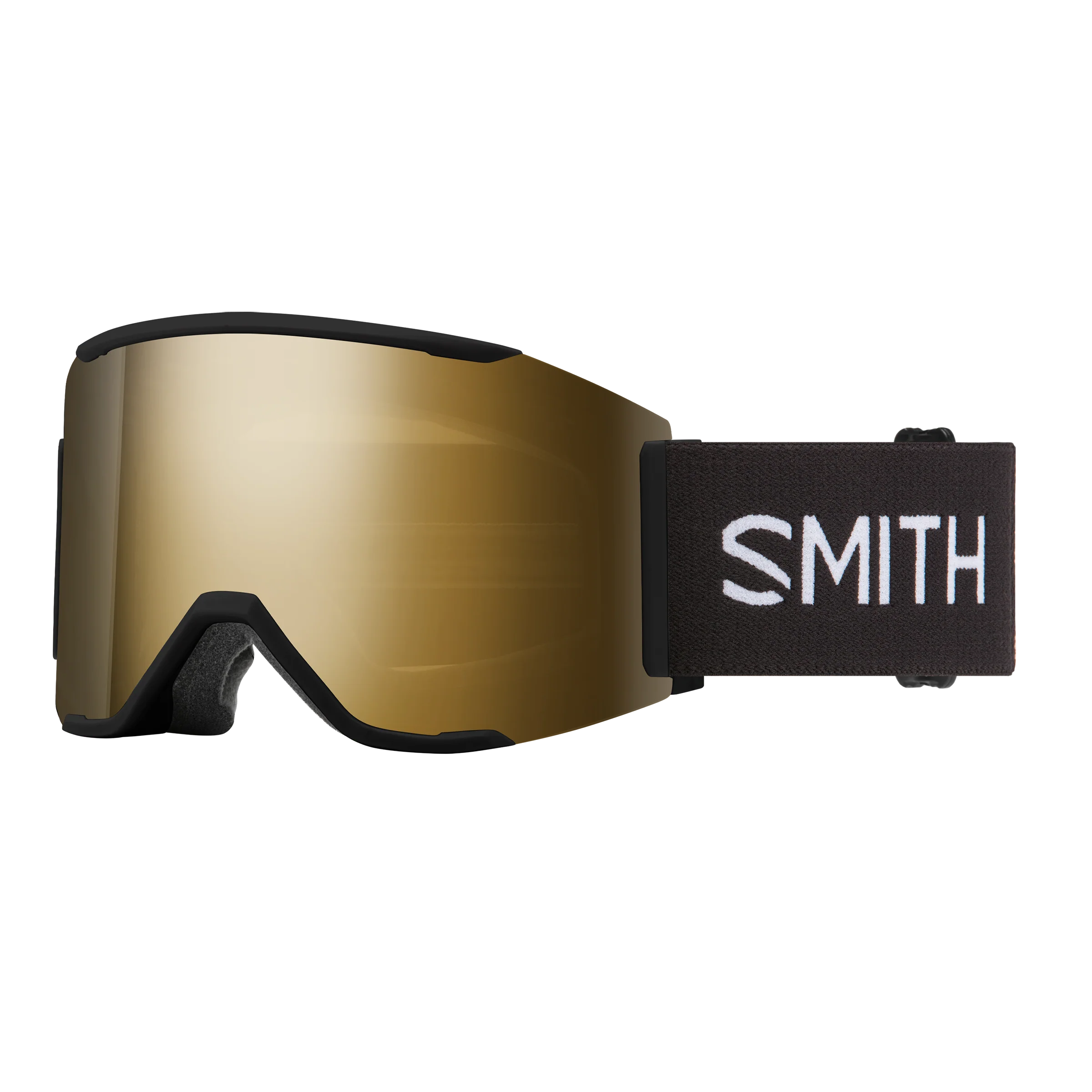 Masque de ski Smith - Squad MAG - Noir - ChromaPop Sun Black Gold Mirror