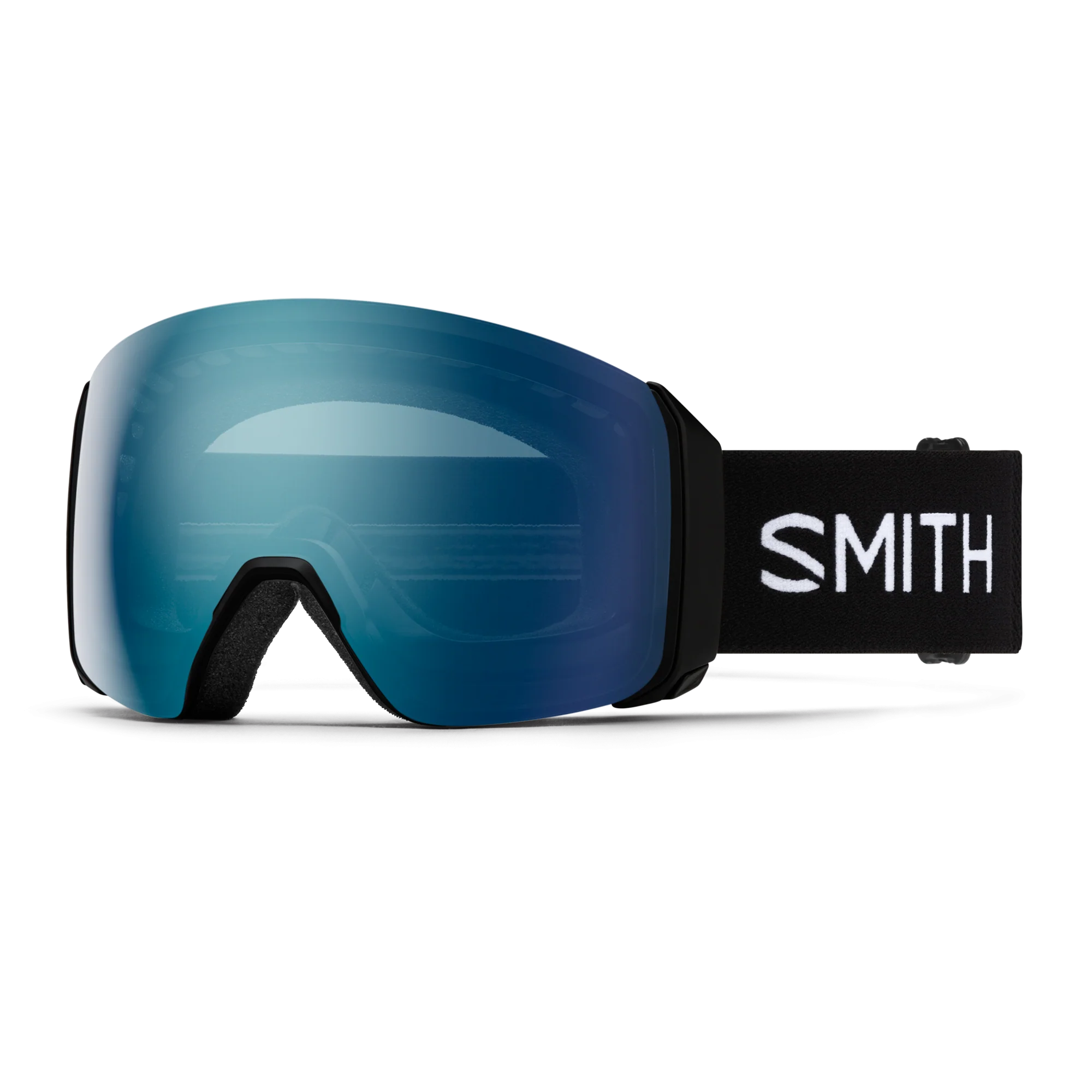 Masque de ski Smith - 4D MAG XL - Noir - ChromaPop Everyday Blue Mirror