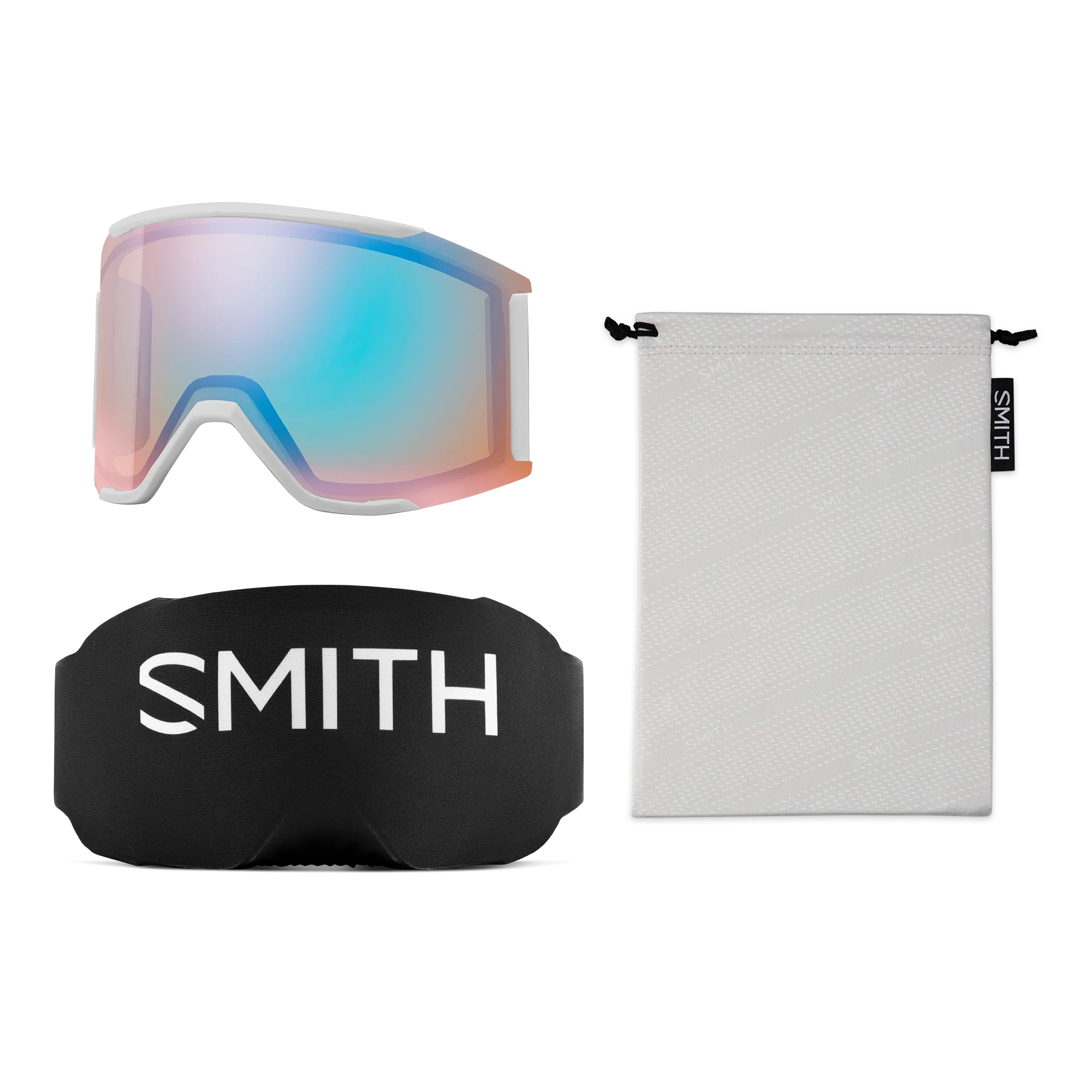Masque de ski Smith - Squad MAG - Mist - ChromaPop Everyday Blue Mirror 5