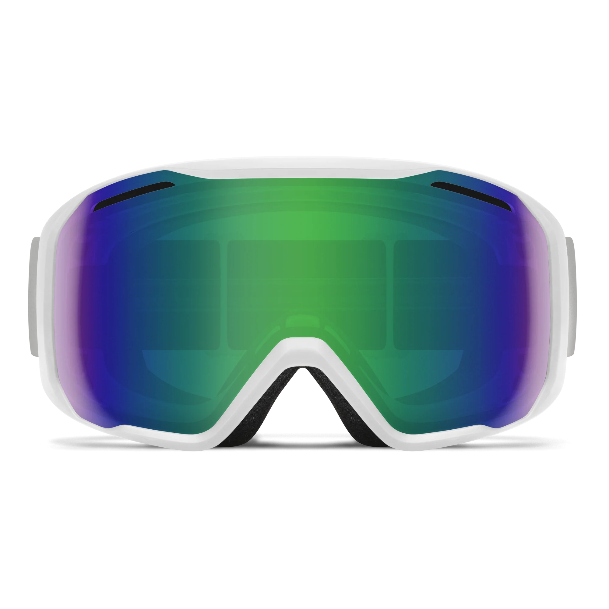 Masque de ski Smith - Blazer - Blanc - Green Sol-X Mirror