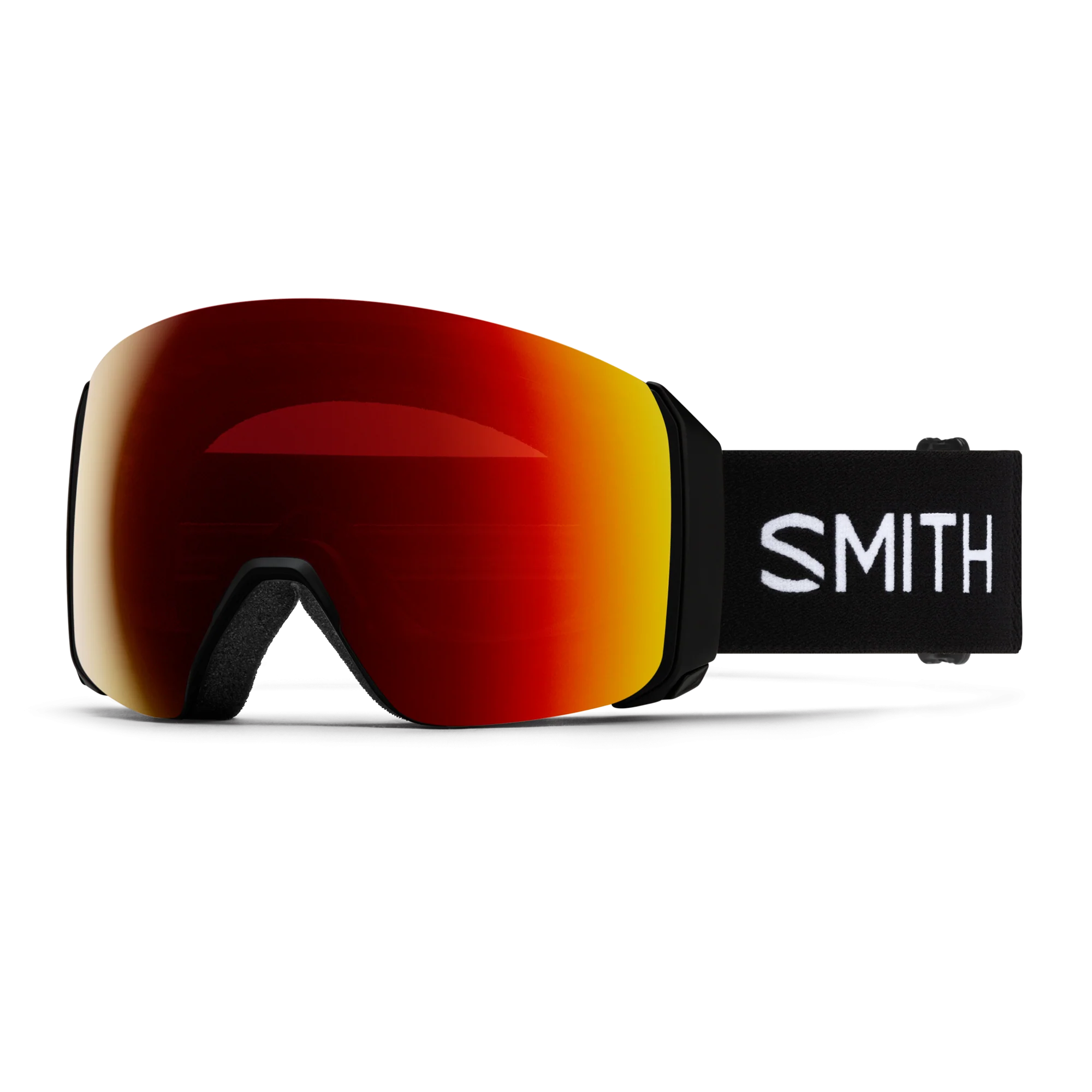 Masque de ski Smith - 4D MAG XL - Noir - ChromaPop Sun Red Mirror