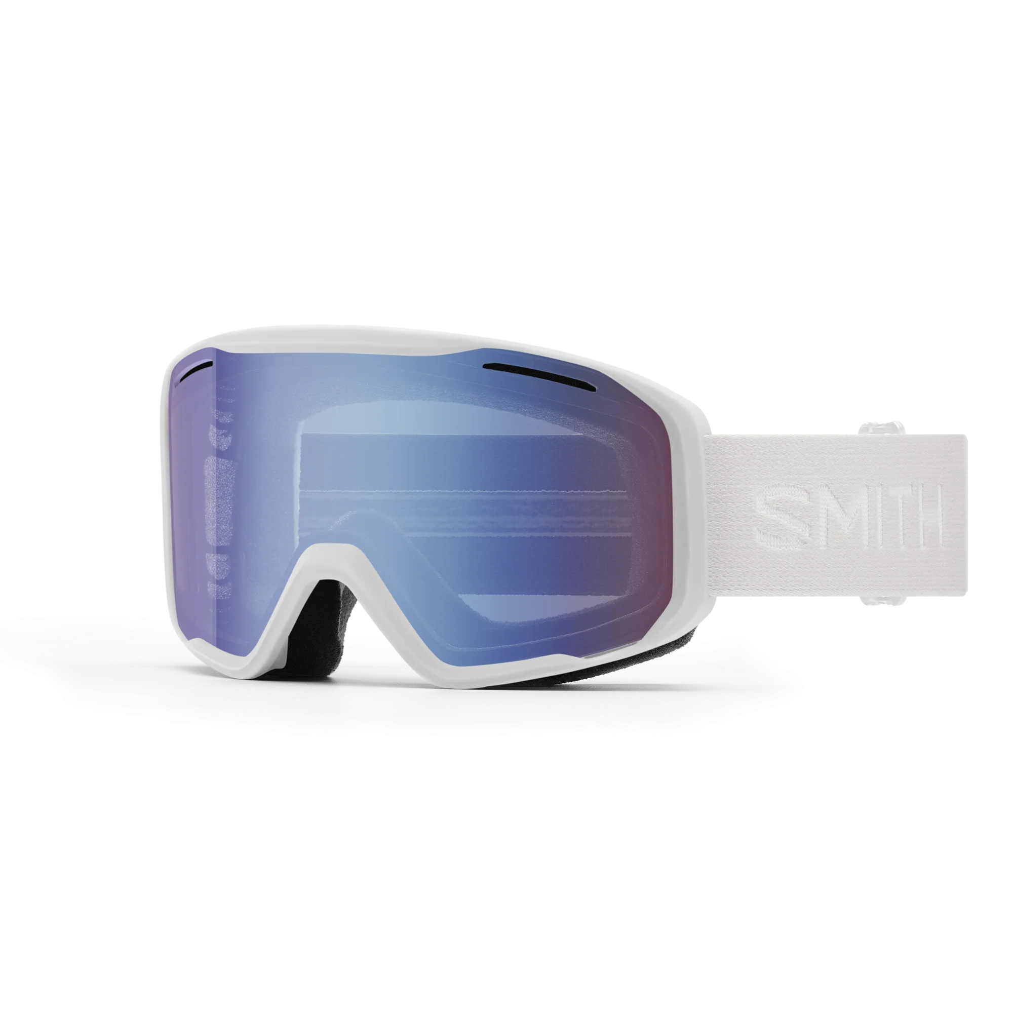 Masque de ski Smith - Blazer - Blanc - Blue Sensor Mirror