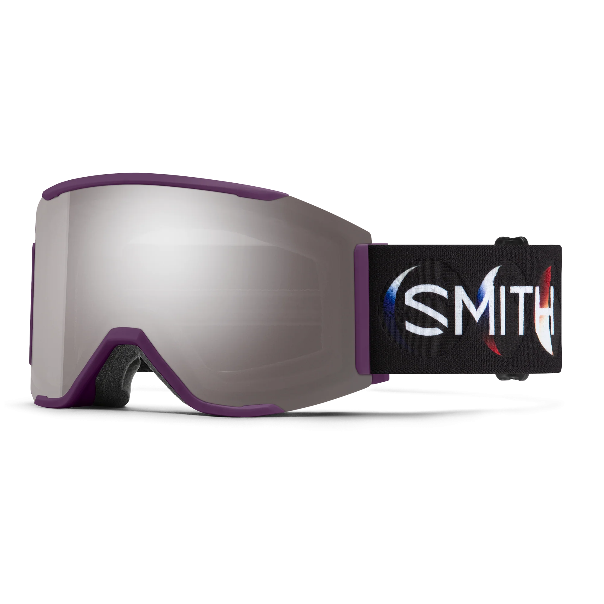 Masque de ski Smith - Squad MAG - Cerise Laquée Phases - ChromaPop Sun Platinum Mirror