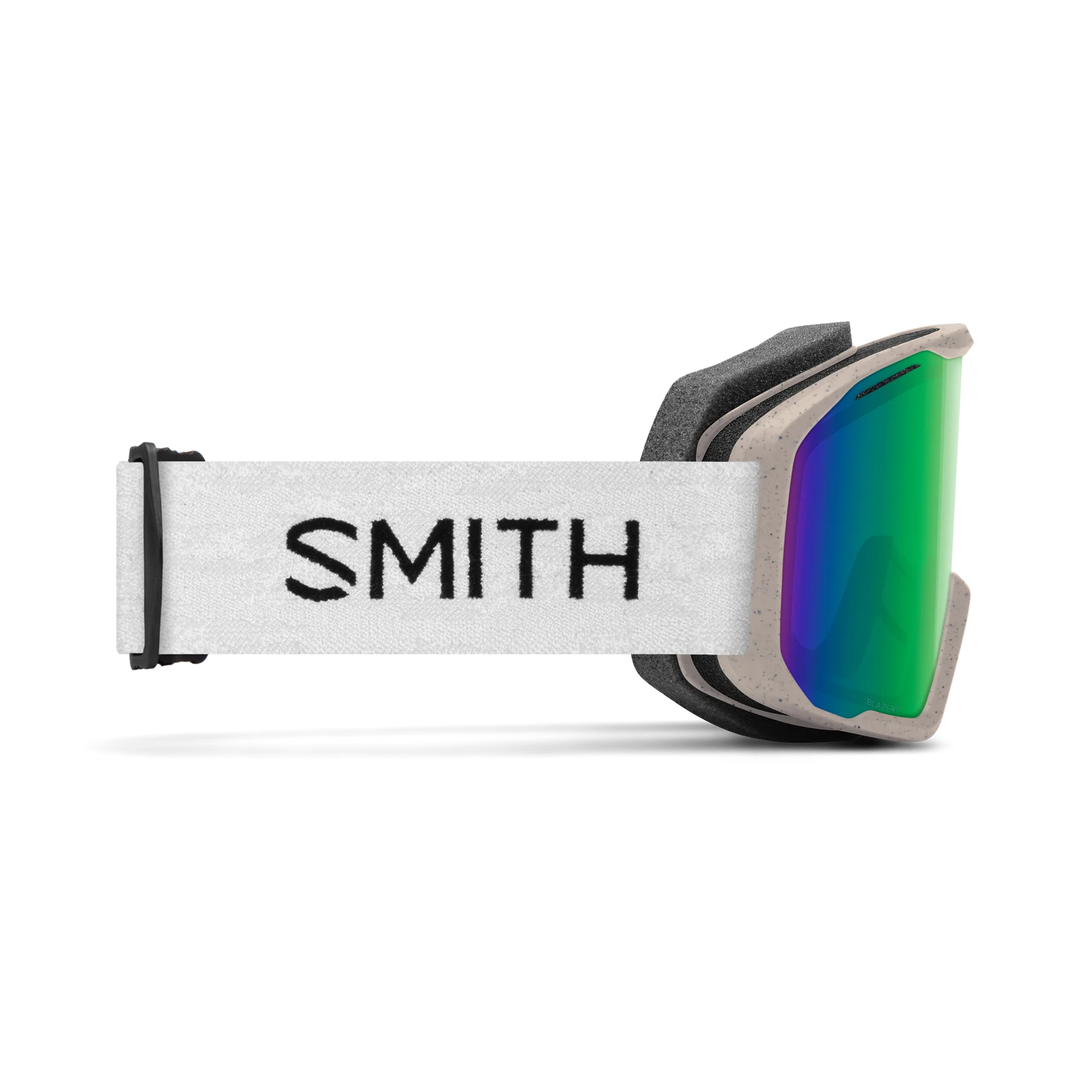 Masque de ski Smith - Blazer - Raw Renu non teint - Green Sol-X Mirror