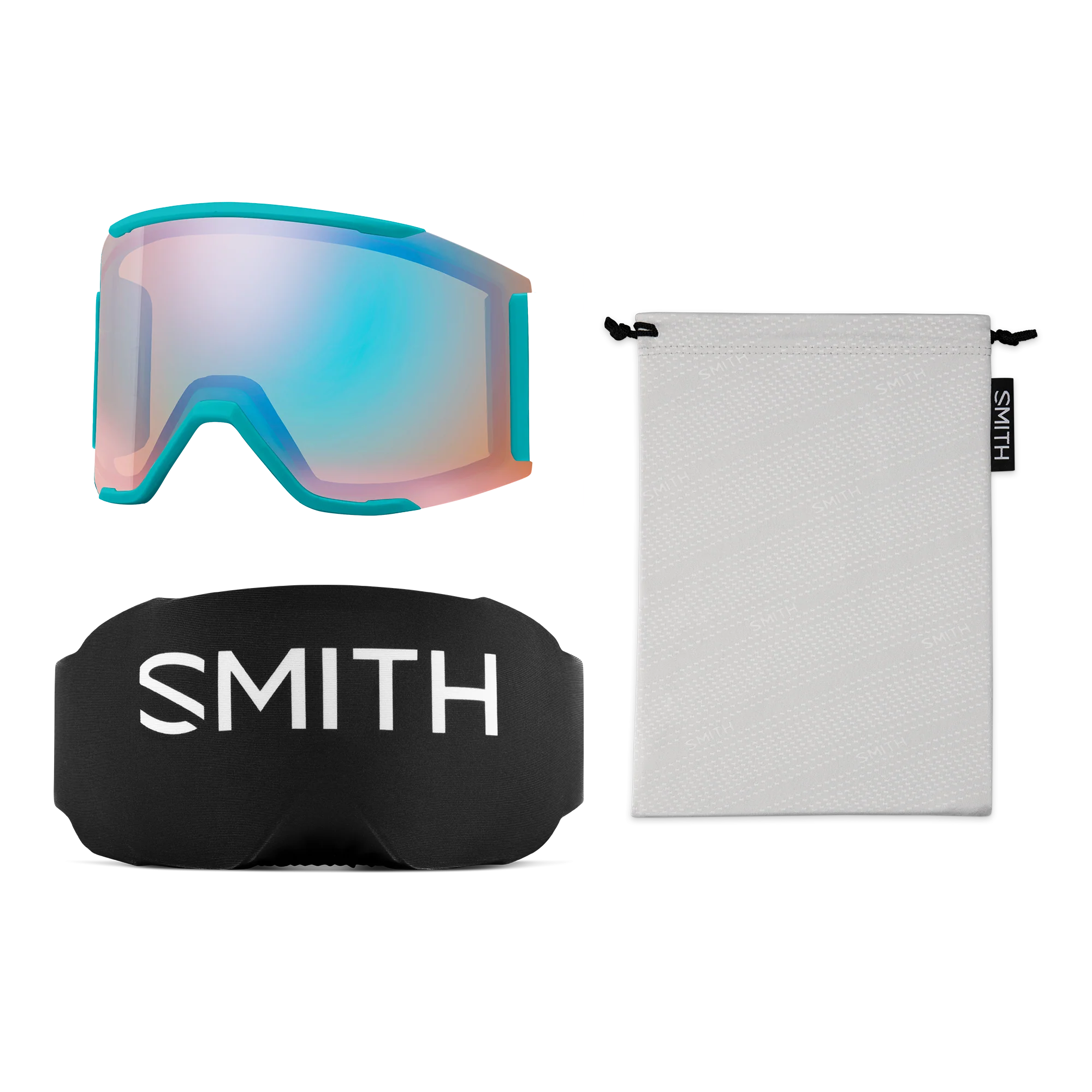 Masque de ski Smith - Squad MAG - Tropic - ChromaPop Everyday Blue Mirror 5