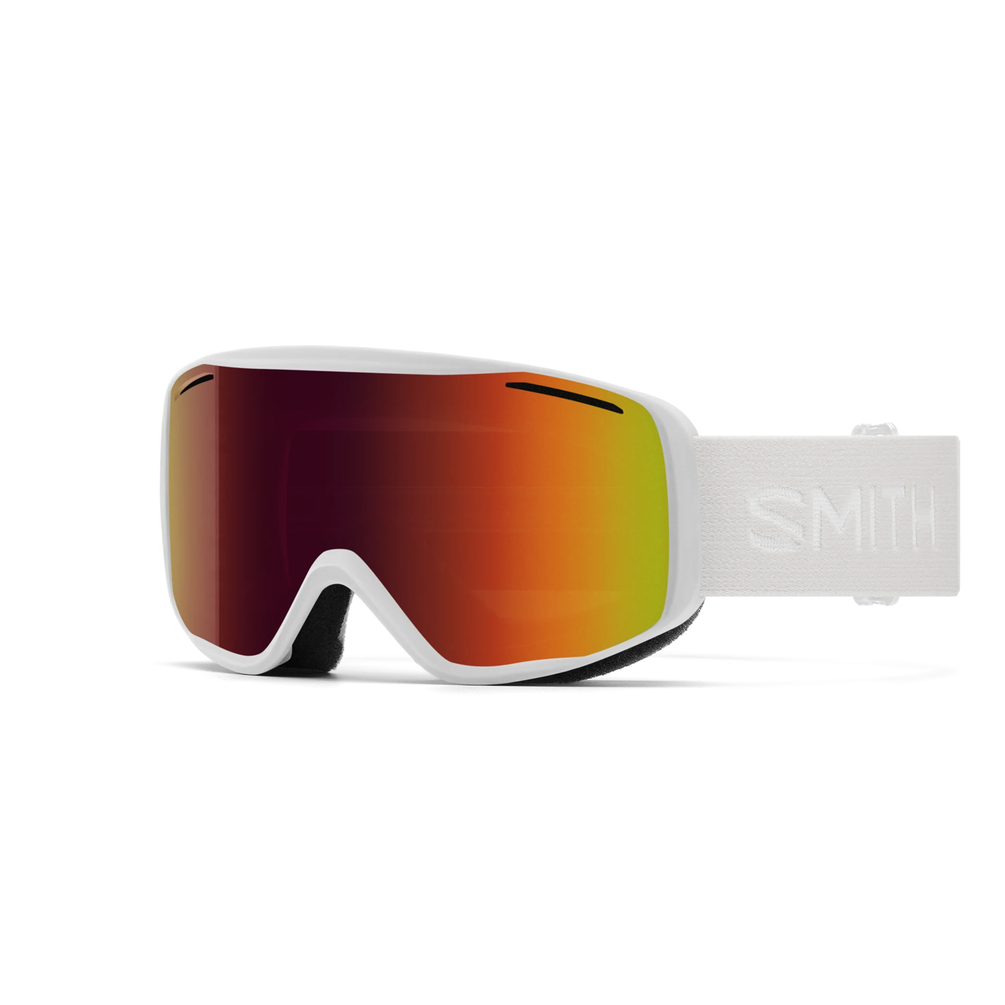 Masque de ski Smith - Rally - Blanc - Red Sol-X Mirror