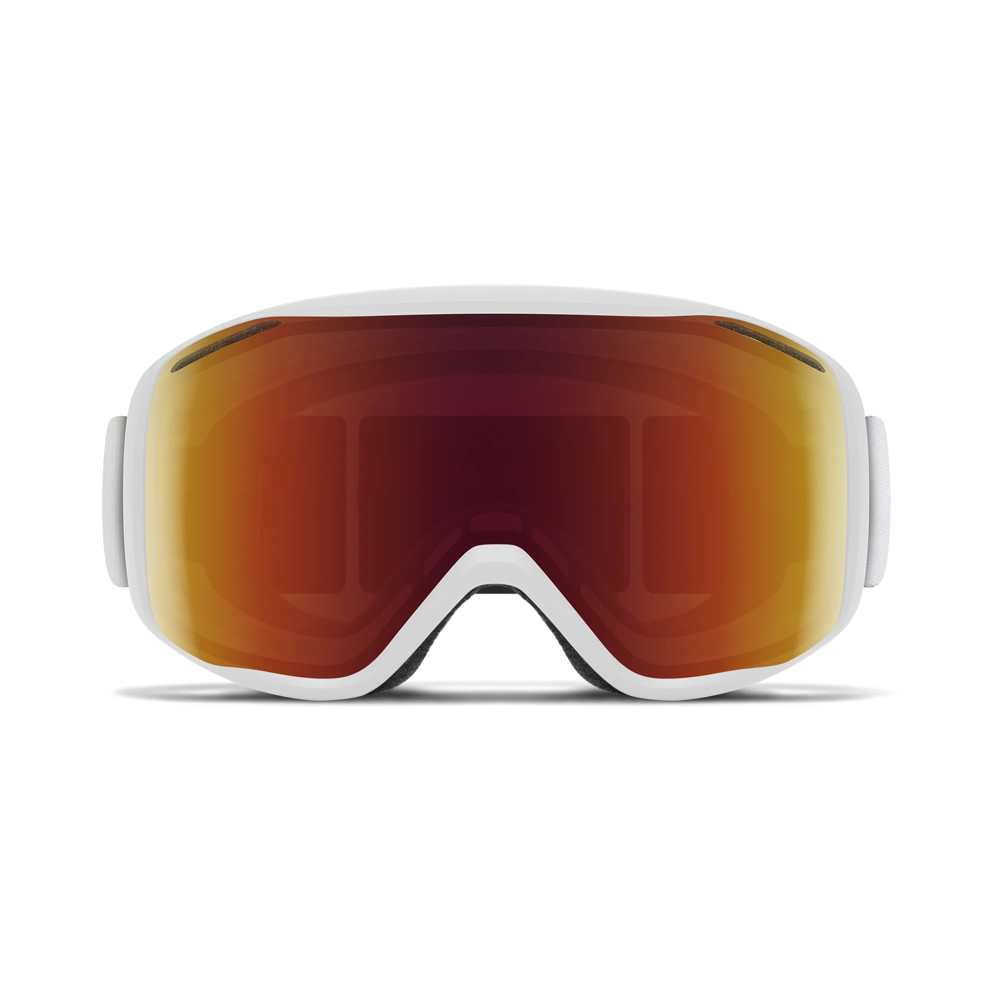 Masque de ski Smith - Rally - Blanc - Red Sol-X Mirror