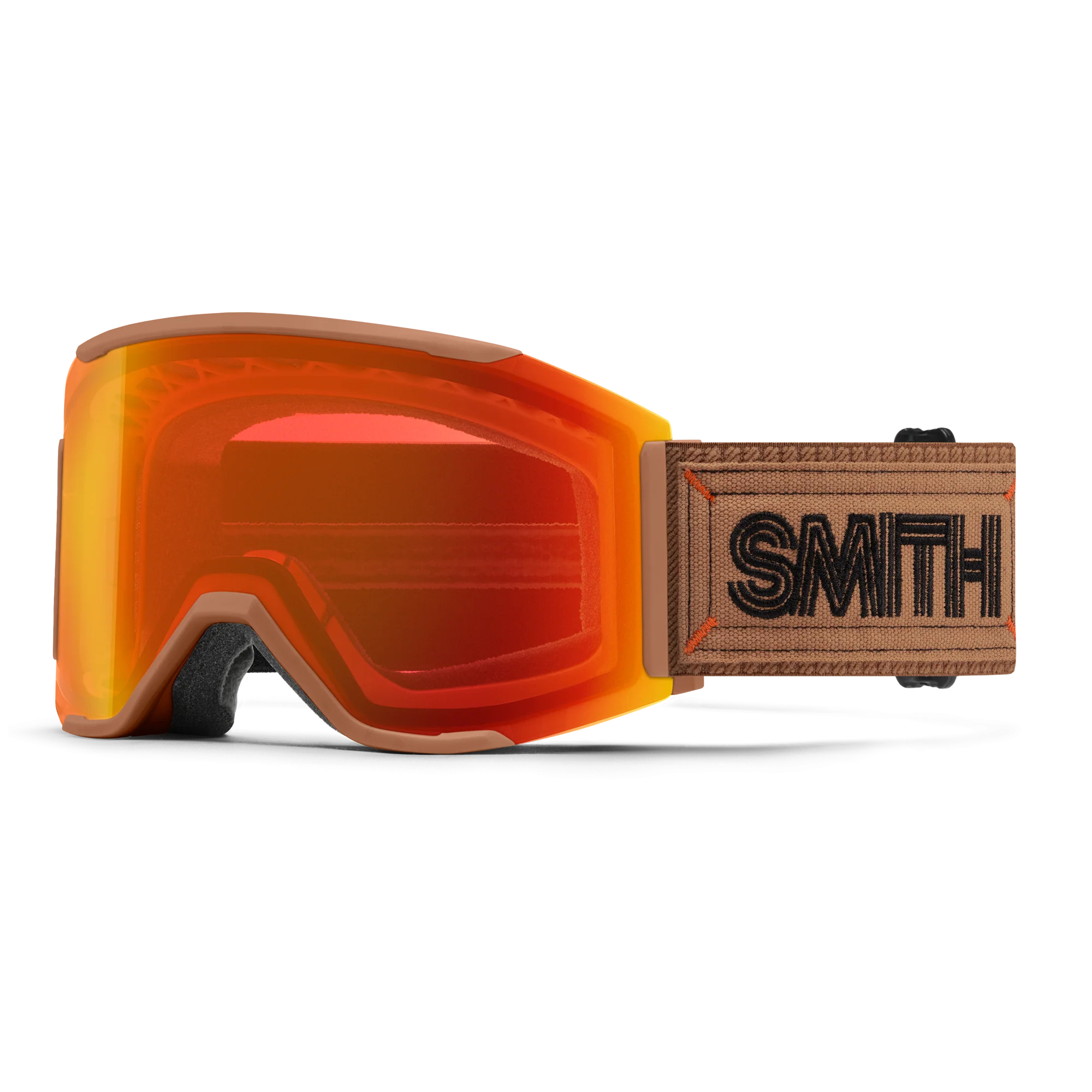 Masque de ski Smith - Squad MAG - Camel Warm Steel - ChromaPop Everyday Red Mirror