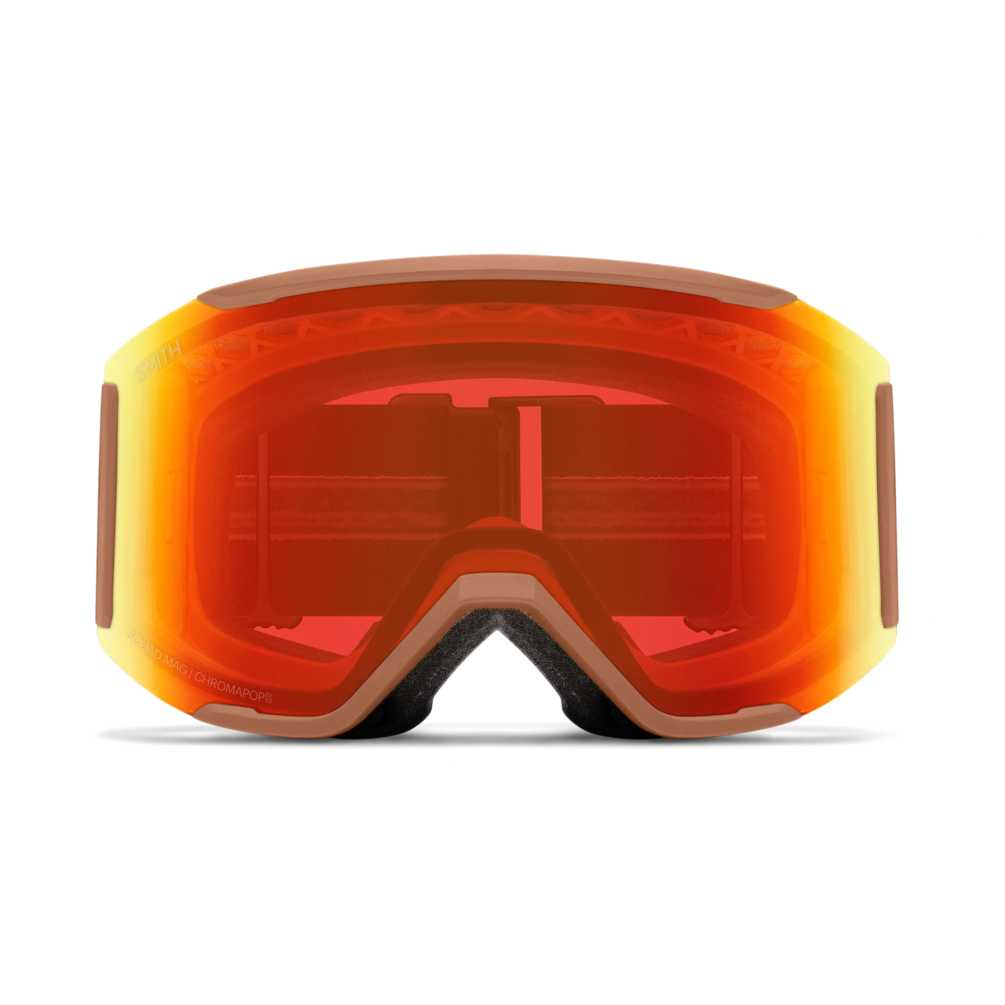 Masque de ski Smith - Squad MAG - Camel Warm Steel - ChromaPop Everyday Red Mirror 2