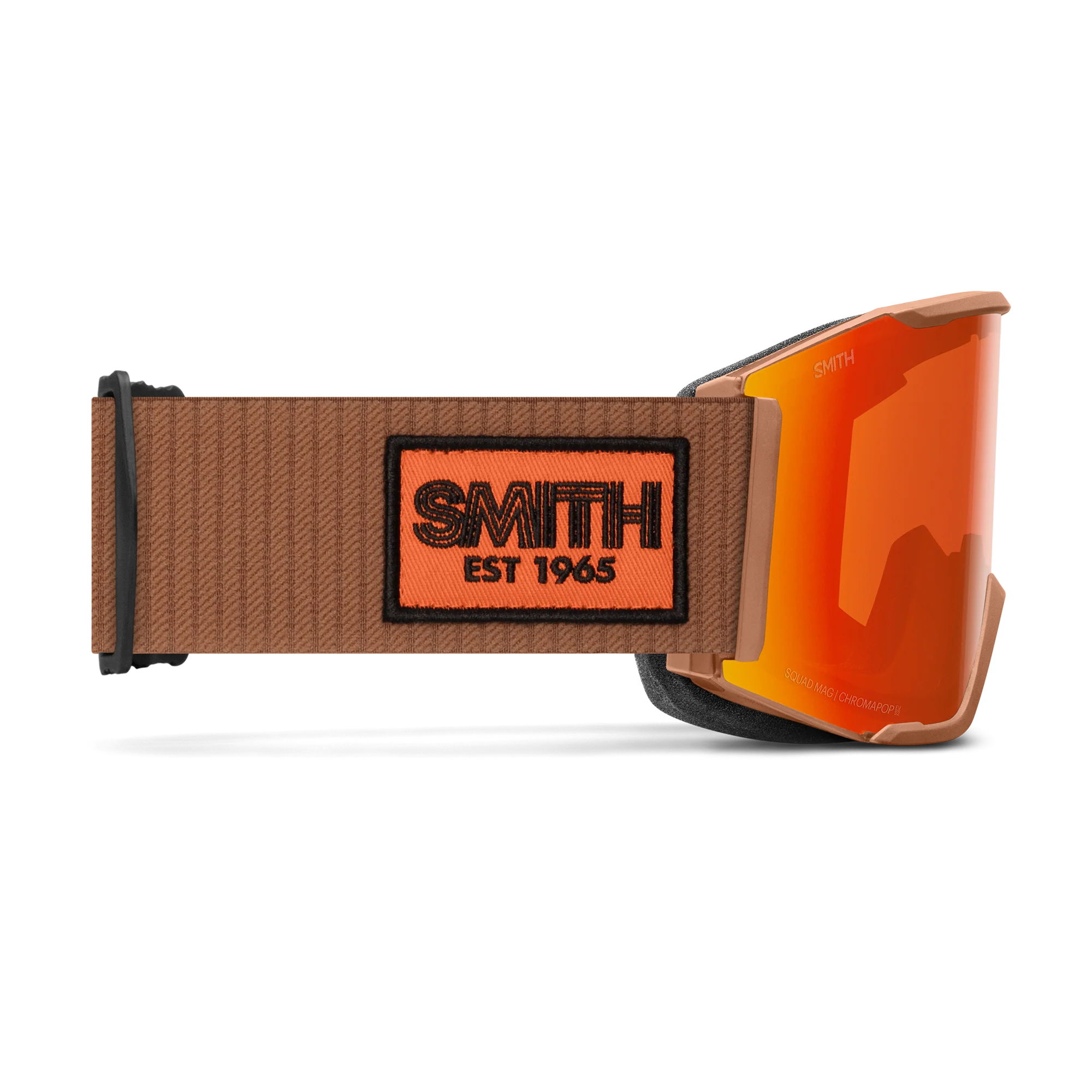 Masque de ski Smith - Squad MAG - Camel Warm Steel - ChromaPop Everyday Red Mirror 4