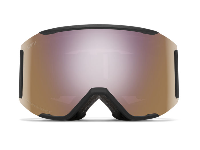 Masque de ski Smith - Squad MAG Low Bridge Fit - Noir - ChromaPop Everyday Rose Gold Mirror 2