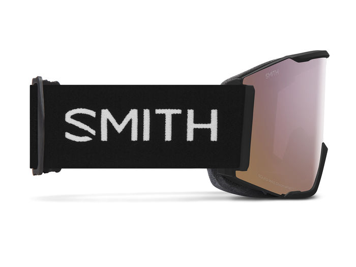 Masque de ski Smith - Squad MAG Low Bridge Fit - Noir - ChromaPop Everyday Rose Gold Mirror 3