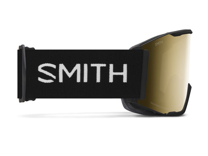 Masque de ski Smith - Squad MAG Low Bridge Fit - Noir - ChromaPop Sun Black Gold Mirror 3