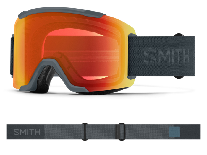 Masque de ski Smith - Squad - Ardoise - ChromaPop Everyday Red Mirror 4