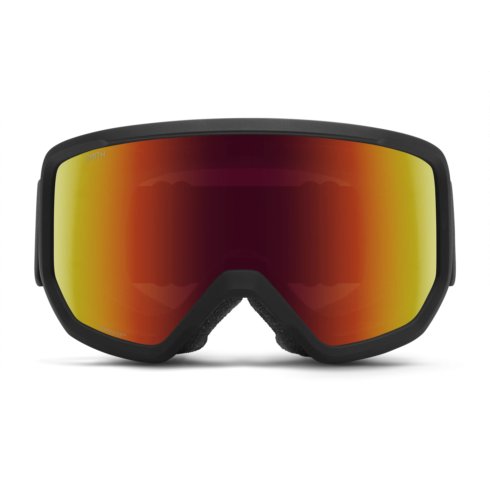 Masque de ski Smith - Transfer - Noir - Red Sol-X Mirror