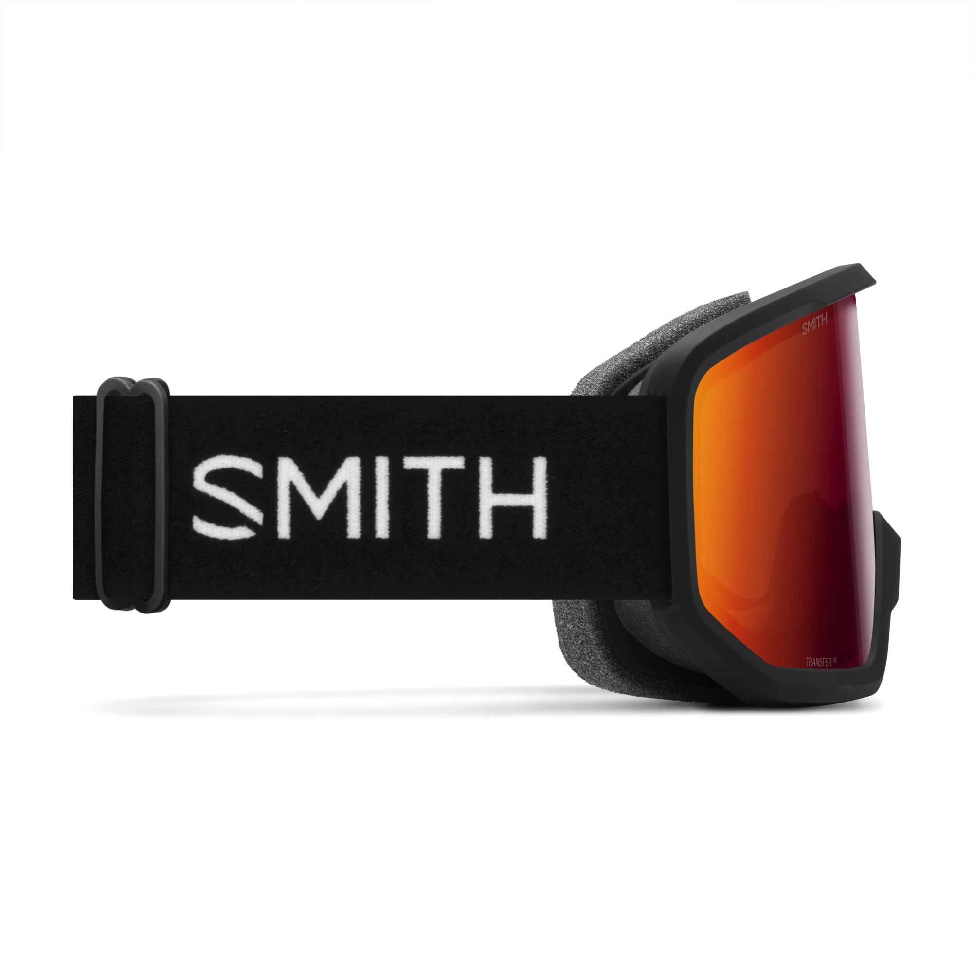 Masque de ski Smith - Transfer - Noir - Red Sol-X Mirror