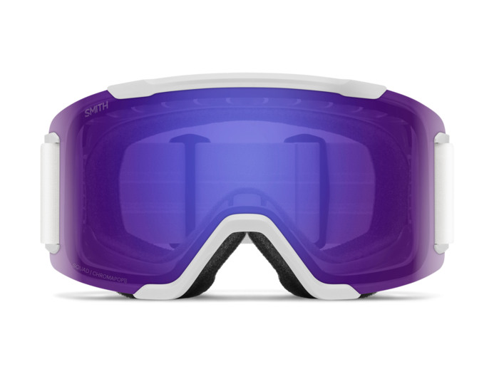 Masque de ski Smith - Squad - Blanc Vapor - ChromaPop Everyday Violet Mirror 3