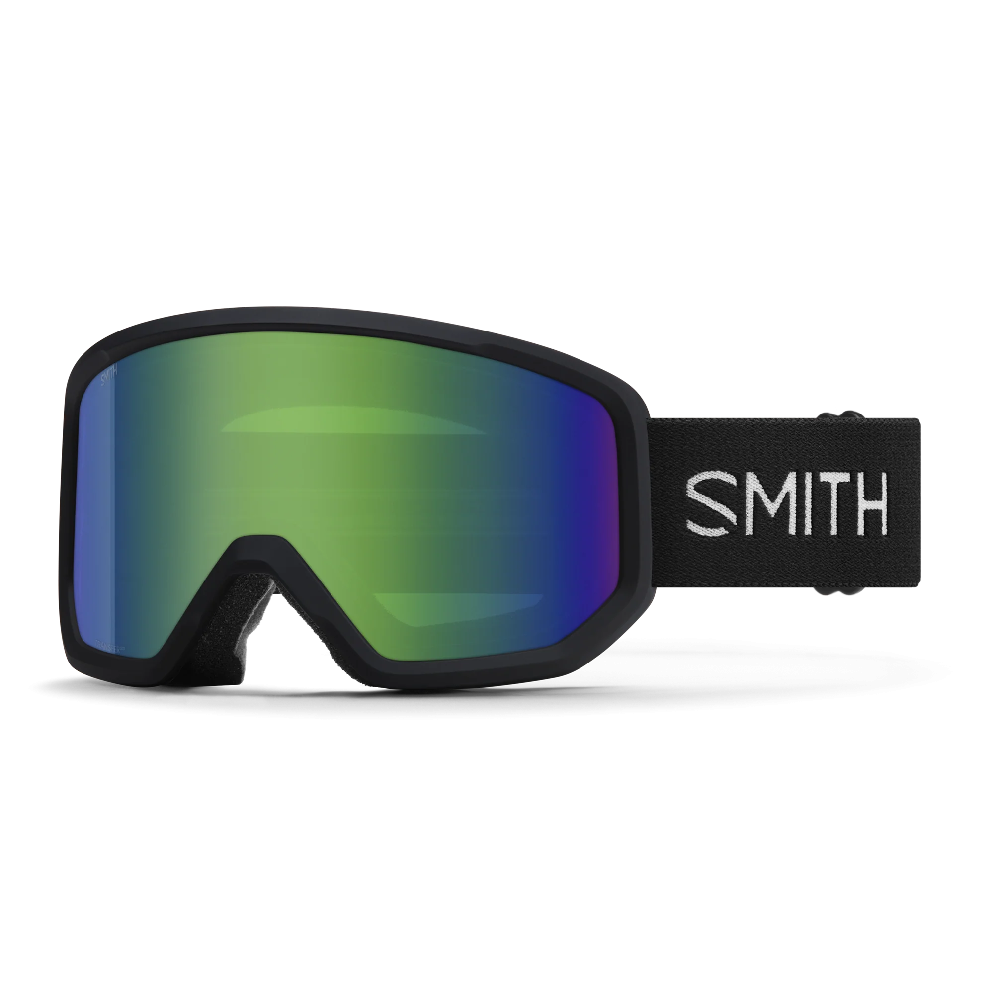 Masque de ski Smith - Transfer - Noir - Green Sol-X Mirror