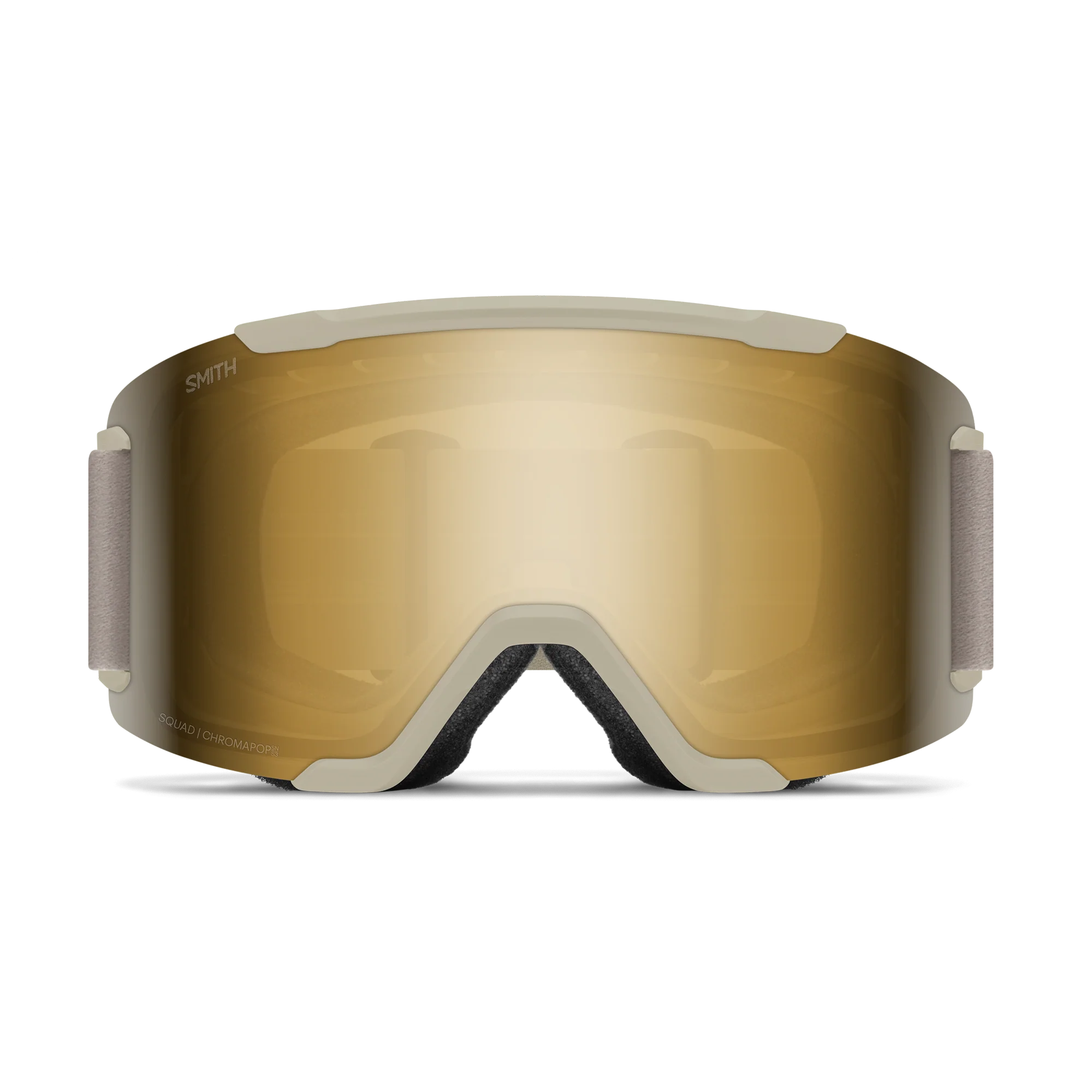 Masque de ski Smith - Squad - Craie - ChromaPop Sun Black Gold Mirror 2