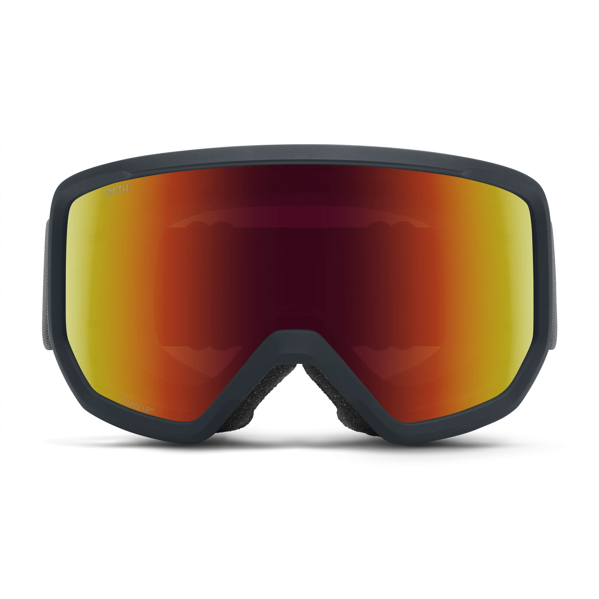Masque de ski Smith - Transfer - Ardoise - Red Sol-X Mirror
