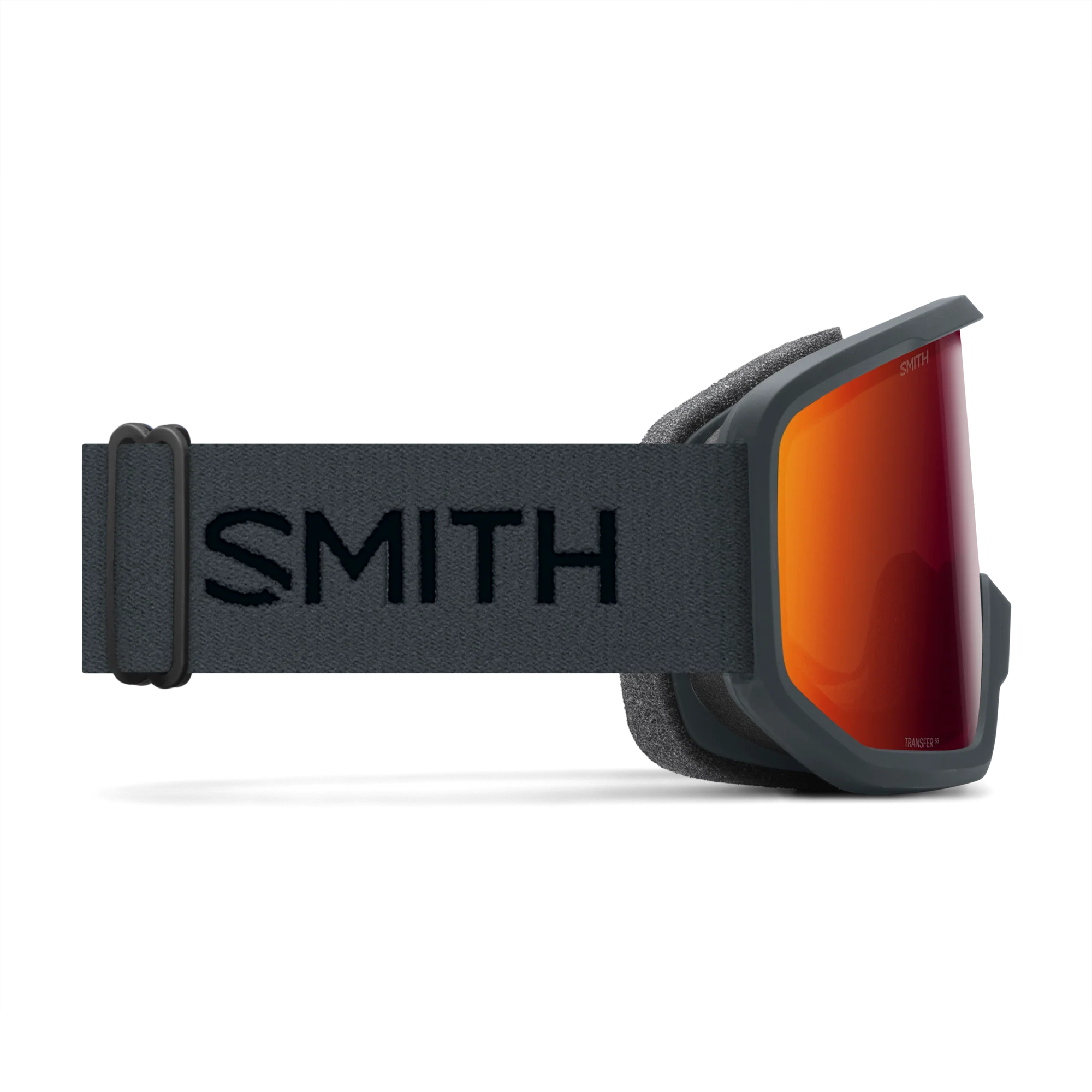 Masque de ski Smith - Transfer - Ardoise - Red Sol-X Mirror