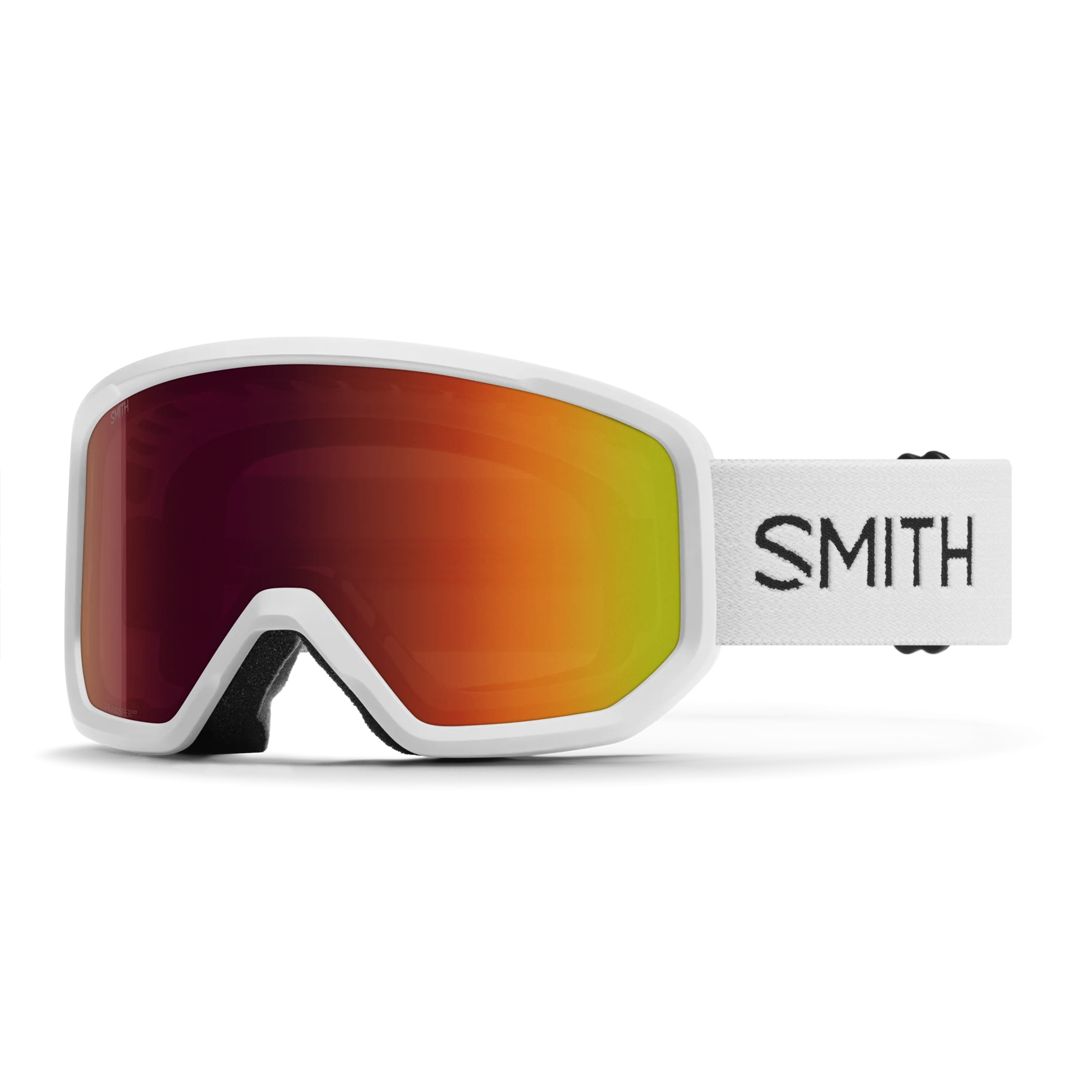 Masque de ski Smith - Transfer - Blanc - Red Sol-X Mirror