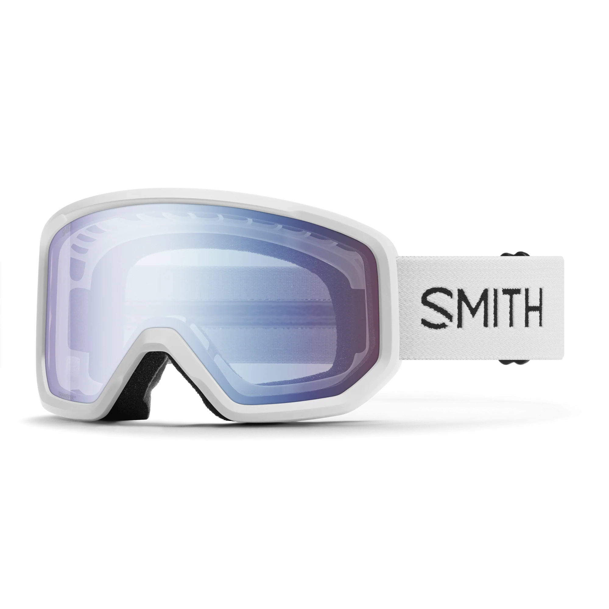 Masque de ski Smith - Transfer - Blanc - Blue Sensor Mirror