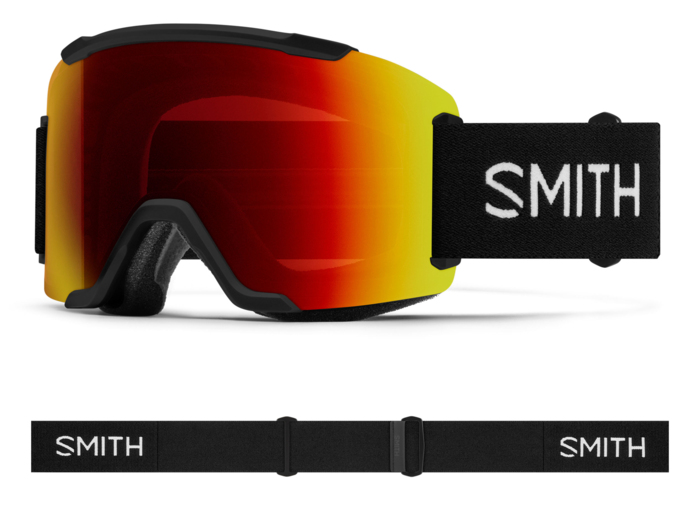 Masque de ski Smith - Squad - Noir - ChromaPop Sun Platinum Mirror 5