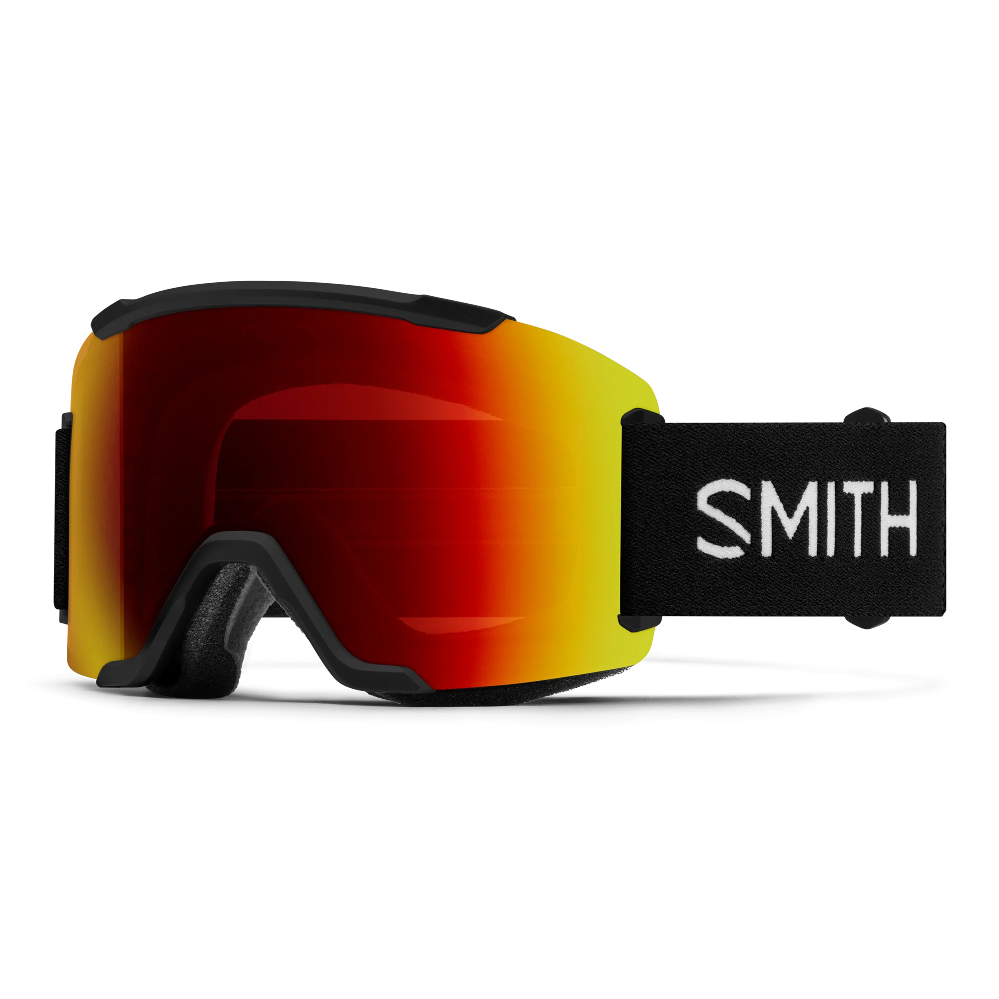 Masque de ski Smith - Squad - Noir - ChromaPop Sun Red Mirror