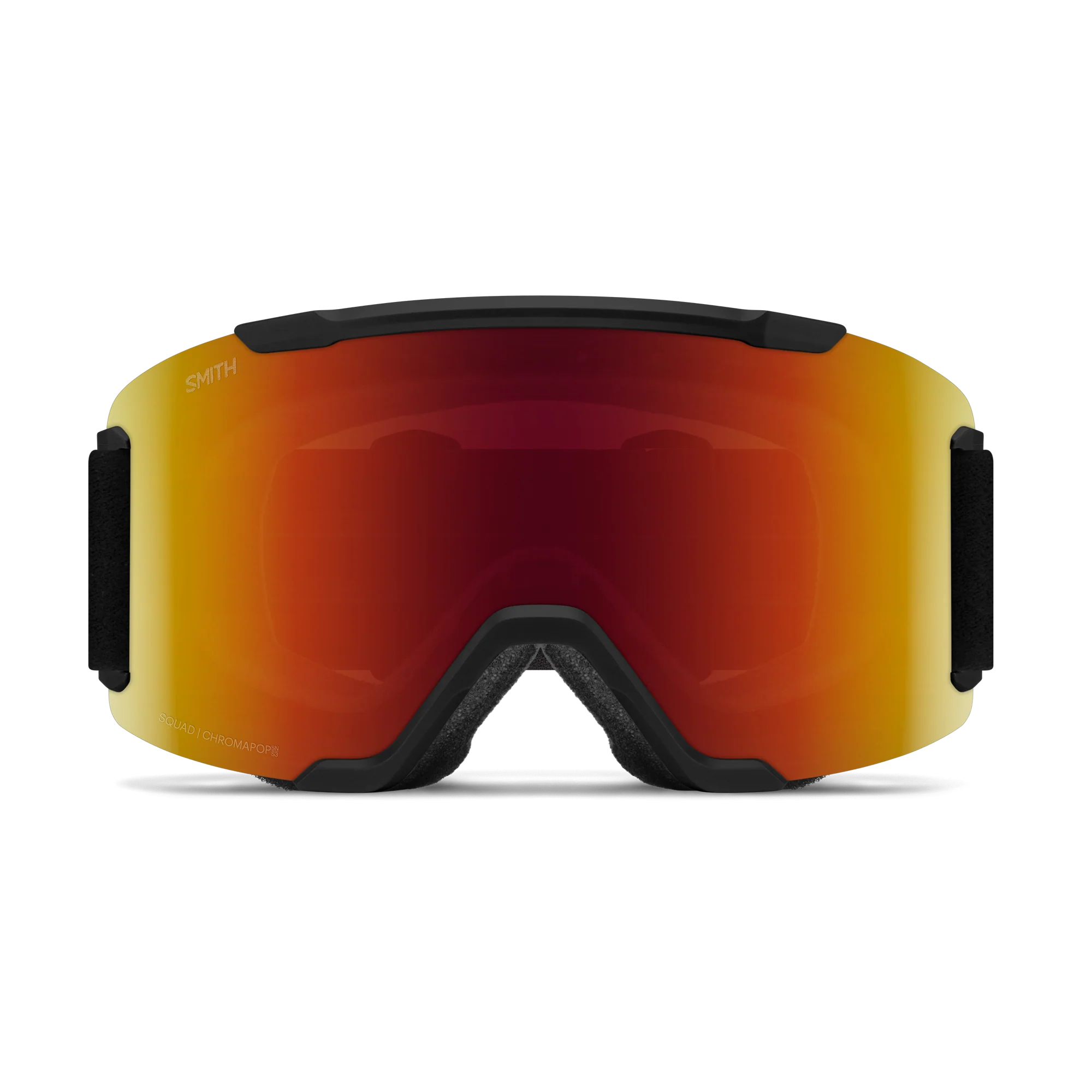 Masque de ski Smith - Squad - Noir - ChromaPop Sun Red Mirror 2