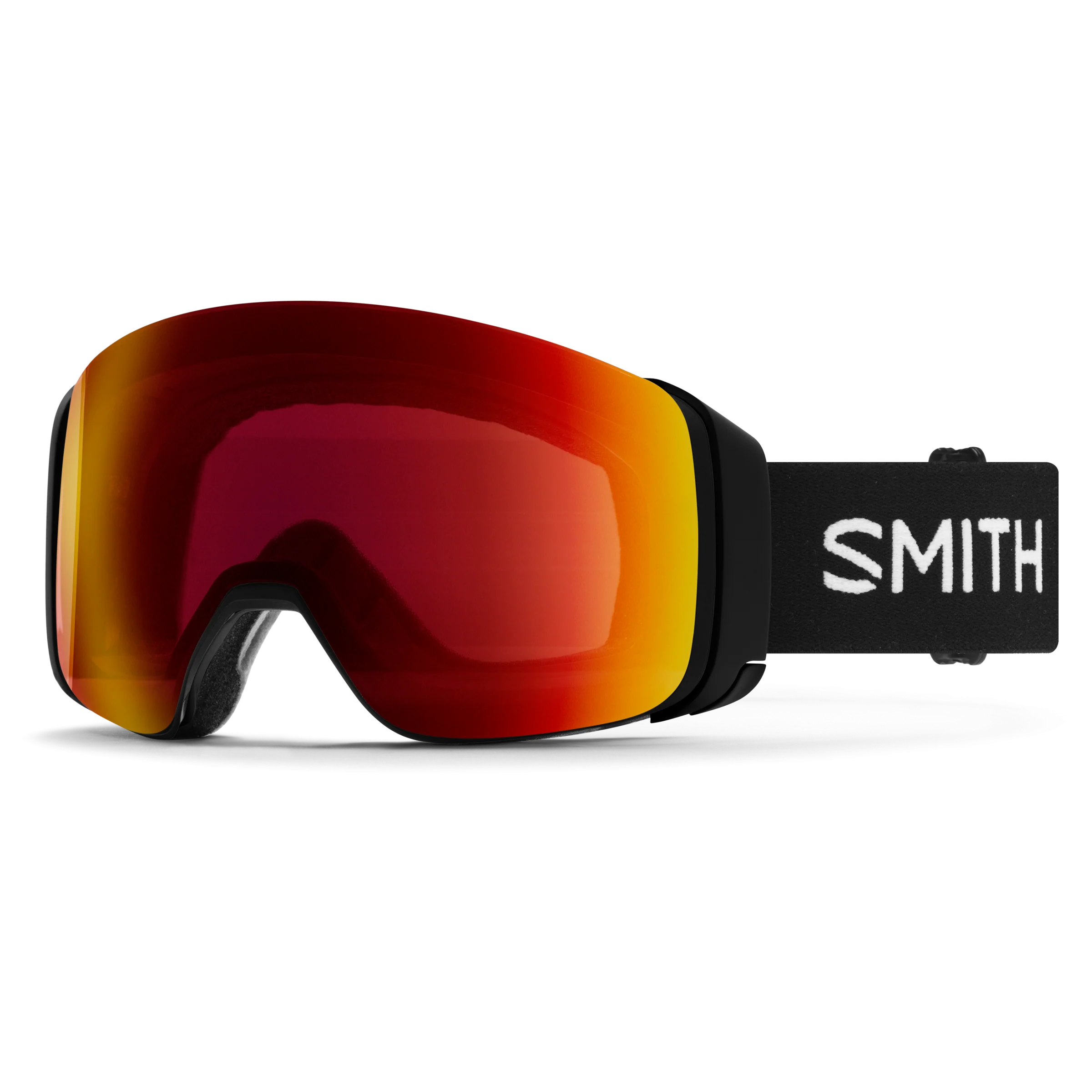 Masque de ski Smith - 4D MAG - Noir - ChromaPop Sun Red Mirror