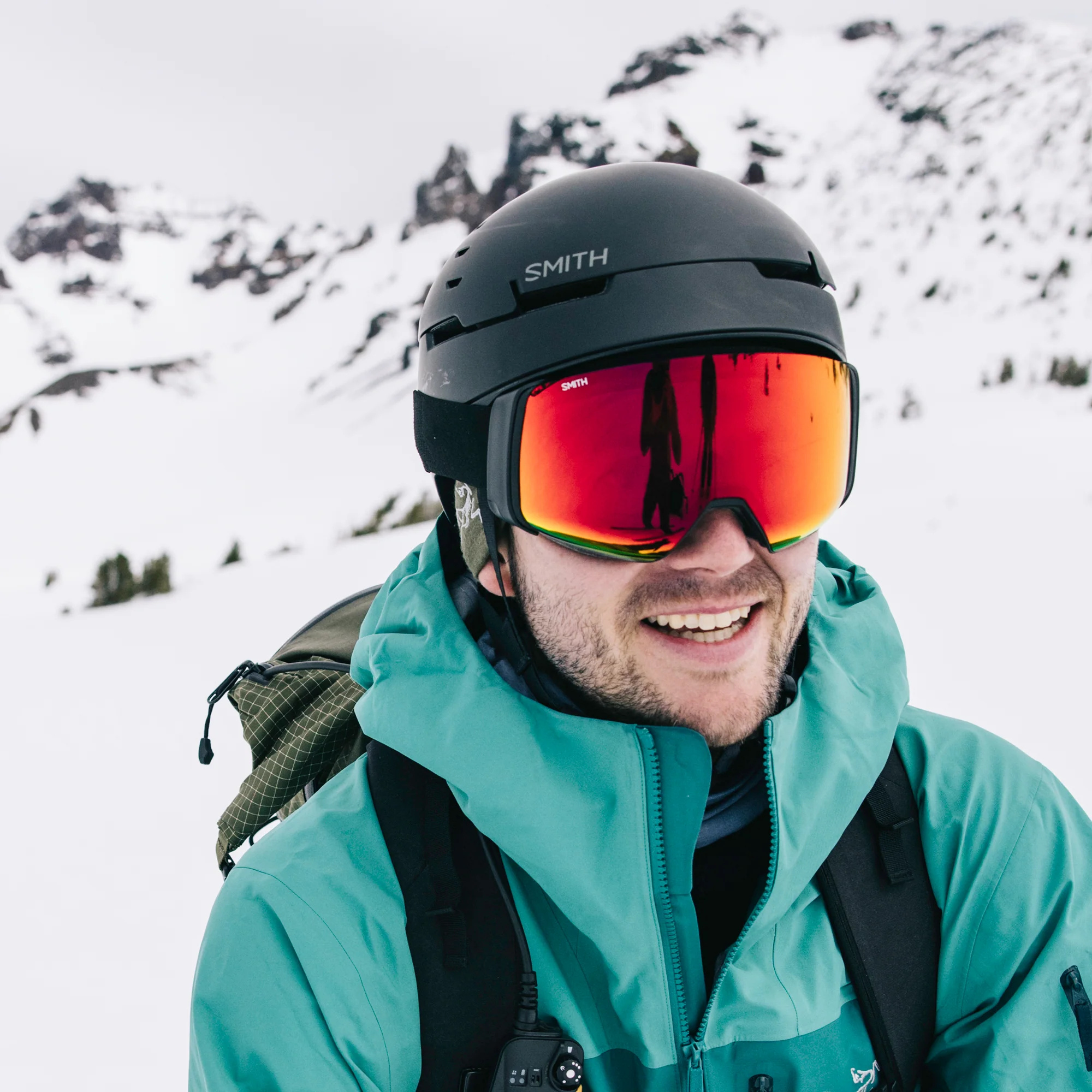 Masque de ski Smith - 4D MAG - Noir - ChromaPop Sun Red Mirror 3