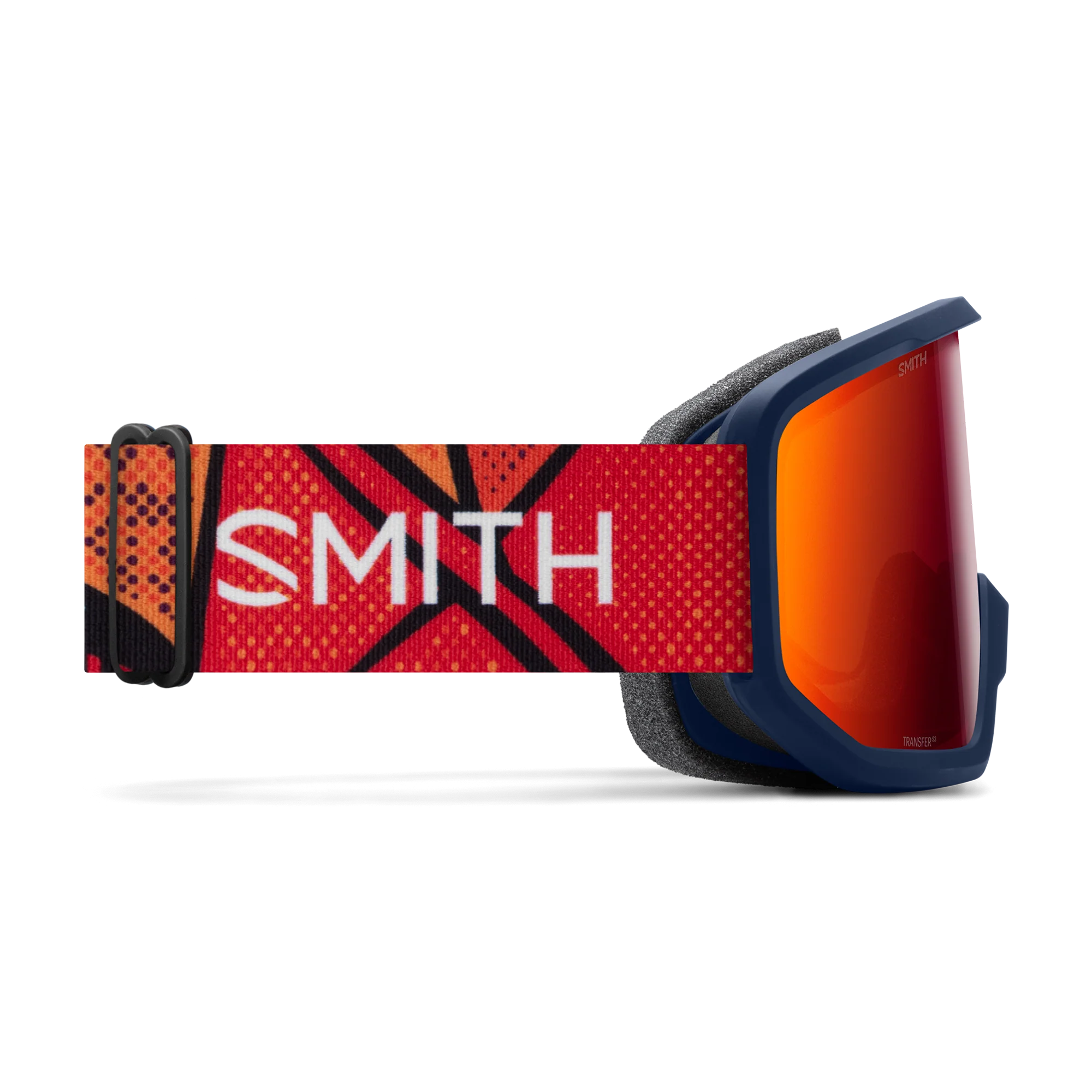 Masque de ski Smith - Transfer - Midnight Geo Alpine - Red Sol-X Mirror
