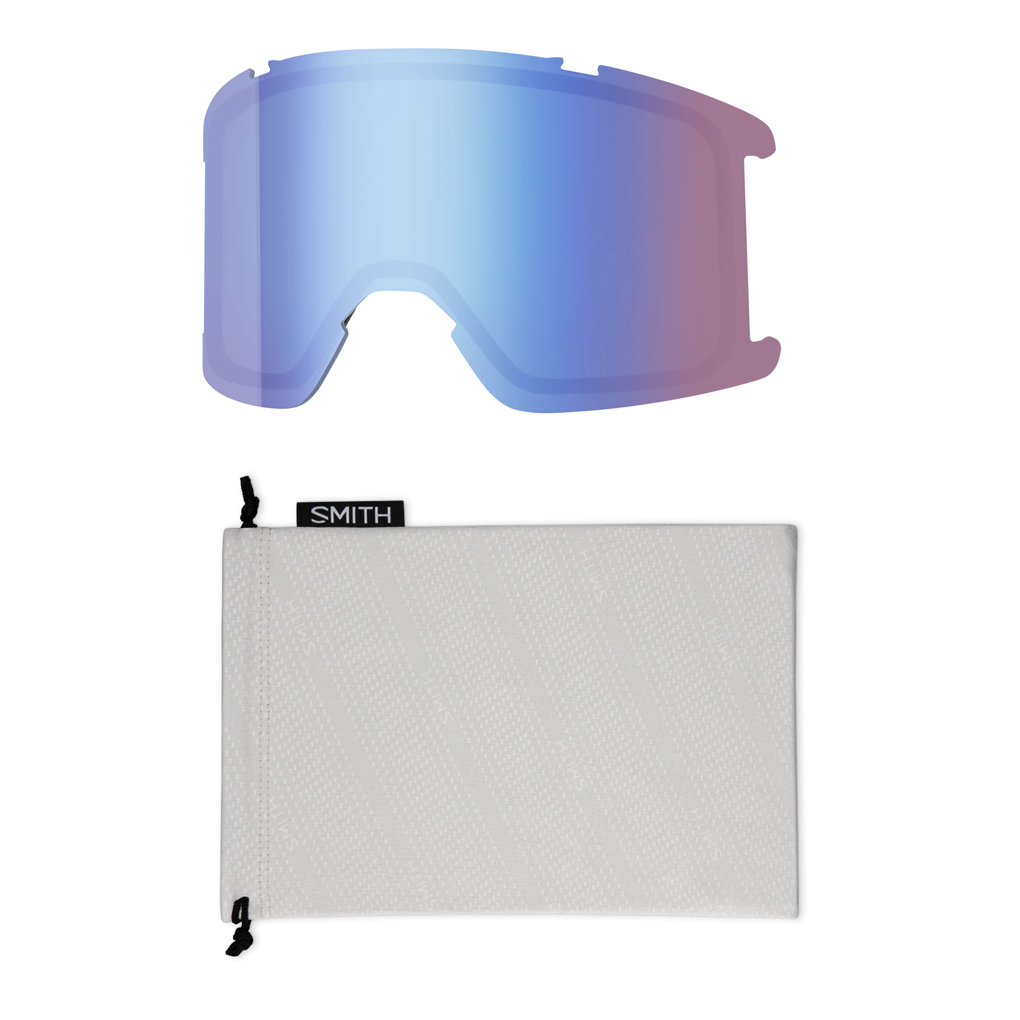 Masque de ski Smith - Squad - Noir - ChromaPop Everyday Green Mirror 5