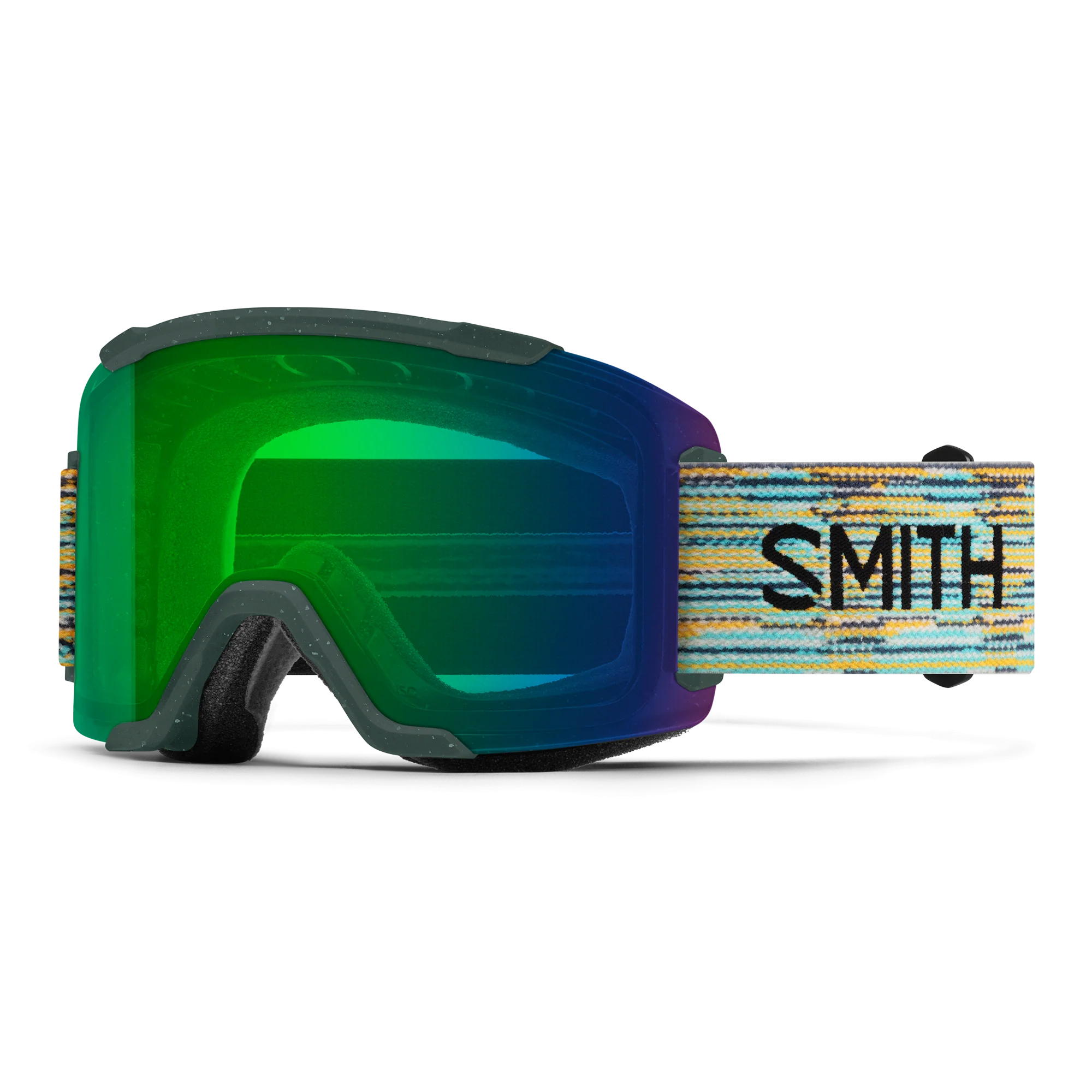 Masque de ski Smith - Squad - Émeraude ReNU recyclé - ChromaPop Everyday Green Mirror