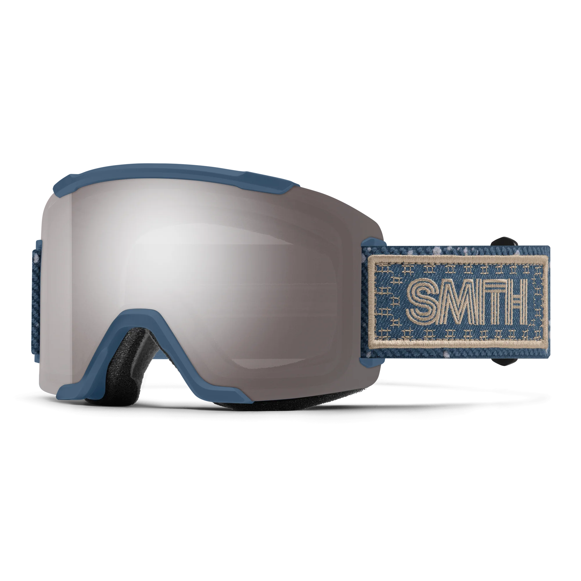 Masque de ski Smith - Squad - Gris Future Warm Steel - ChromaPop Sun Platinum Mirror